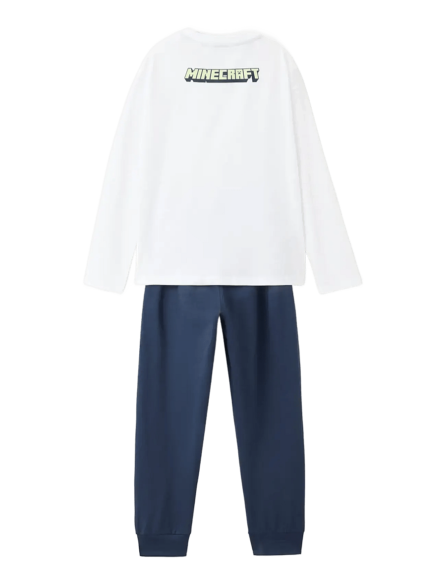 Mango - Full printed cotton pyjamas set - pyjamasset - navy - 1