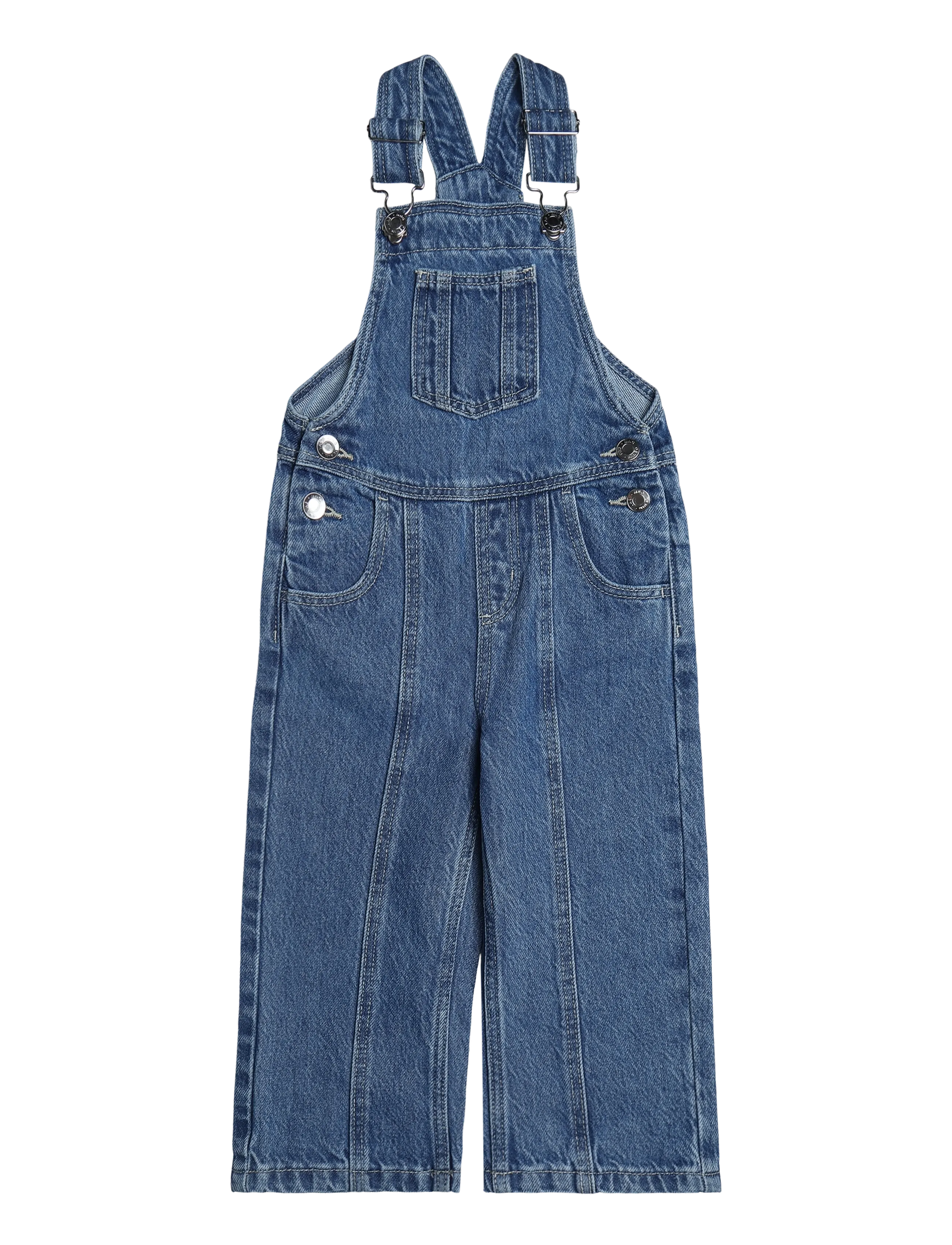 Mango Denim dungarees with contrast stitching - Buksedragter - OPEN BLUE / blue