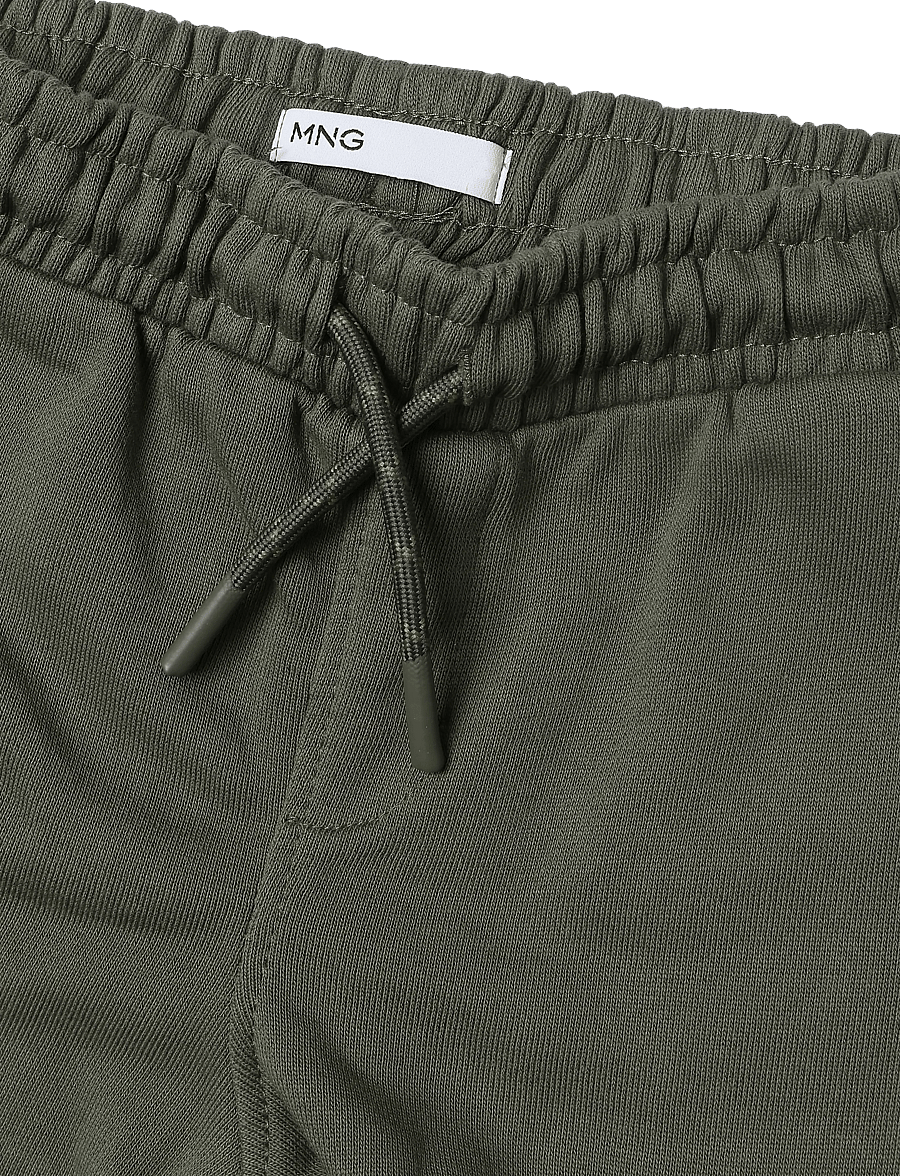 Mango - Drawstring jogger trousers - cargobyxor - beige - khaki - 2