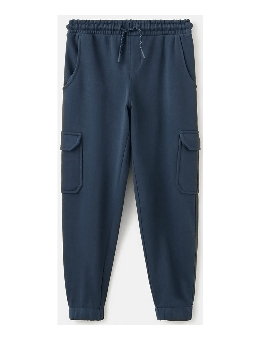 Mango - Drawstring jogger trousers - cargobukser - navy - 0
