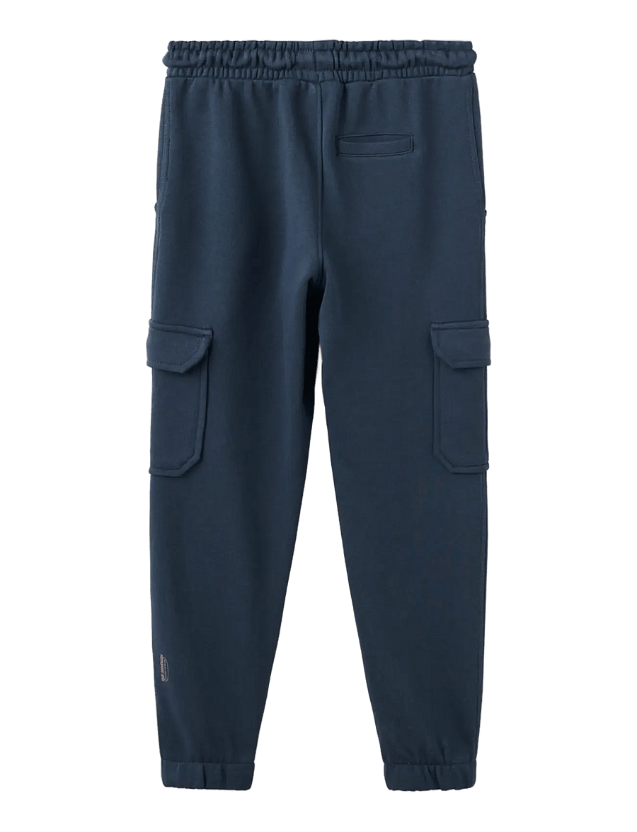 Mango - Drawstring jogger trousers - cargobukser - navy - 1