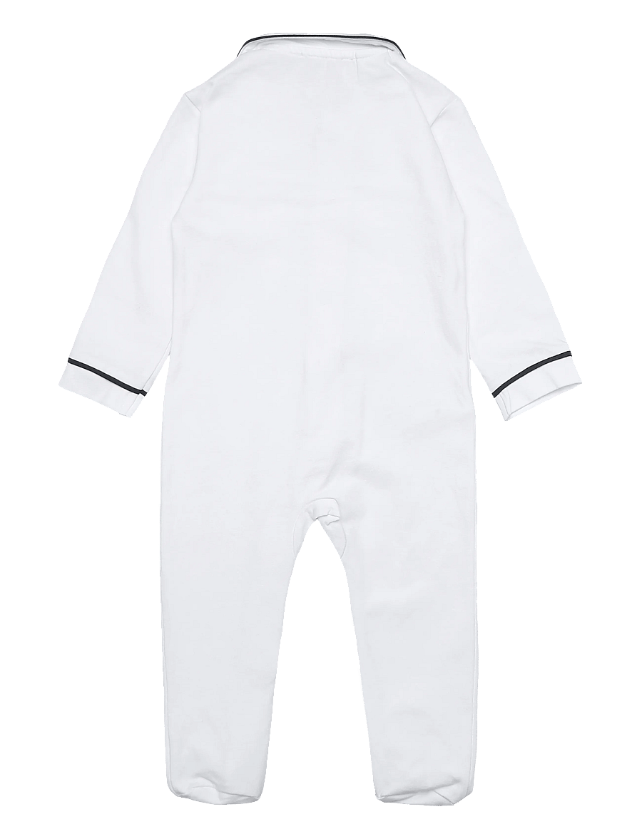 Mango - Contrast trim pyjama onesie - natdragter - navy - 1
