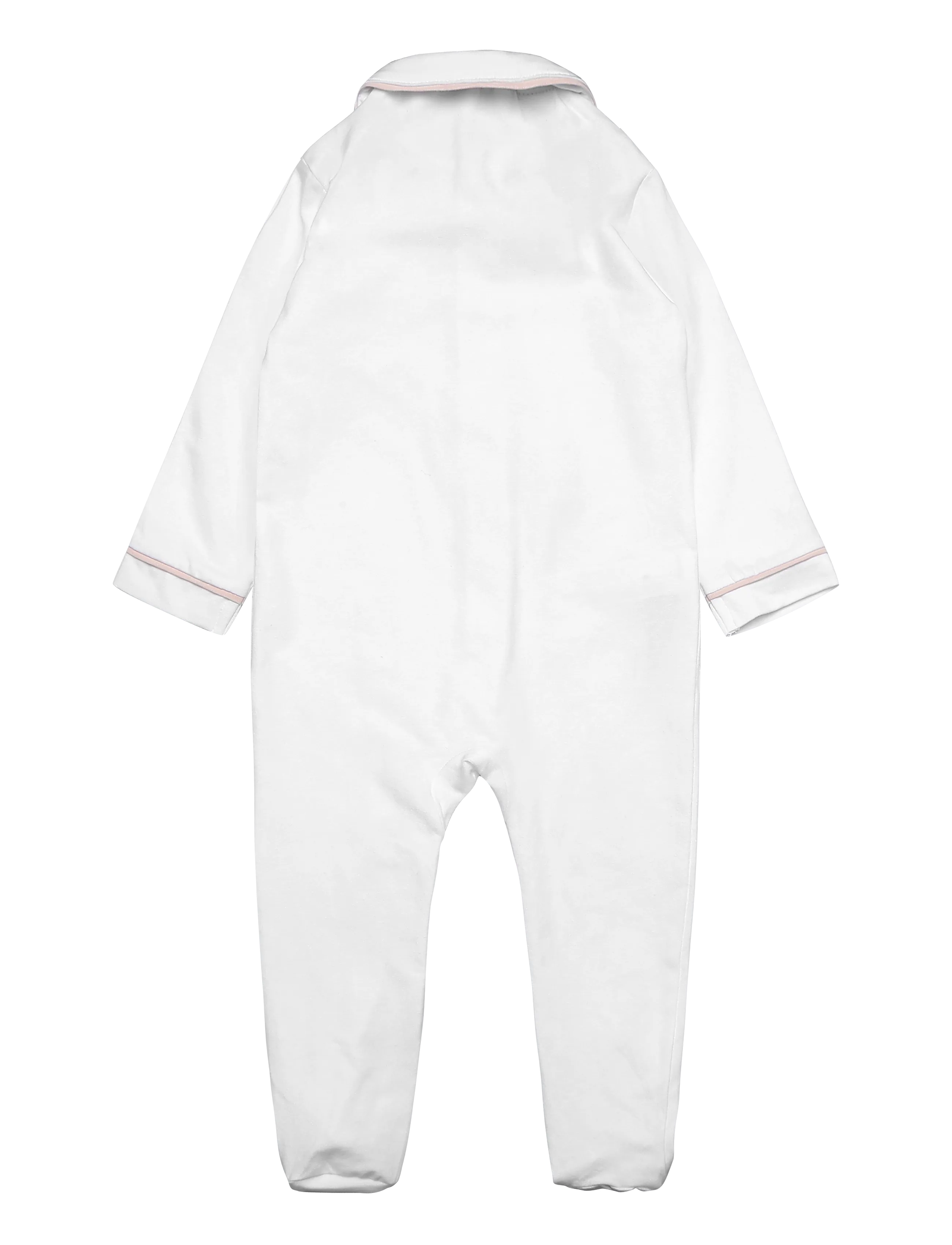 Mango - Contrast trim pyjama onesie - sovoveraller - pink - 1