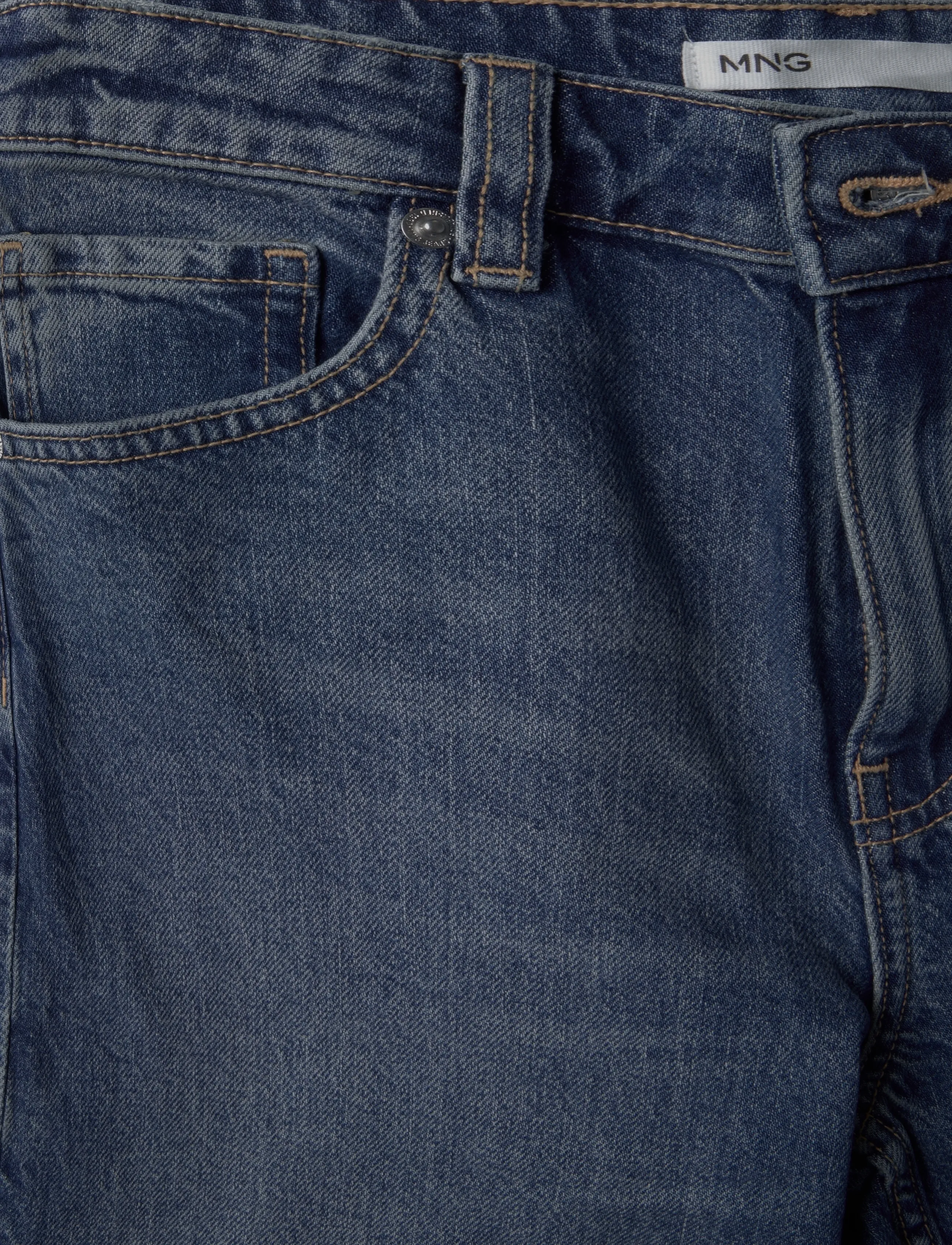 Mango - Slim-fit high-waist jeans - slim jeans - open blue - 4