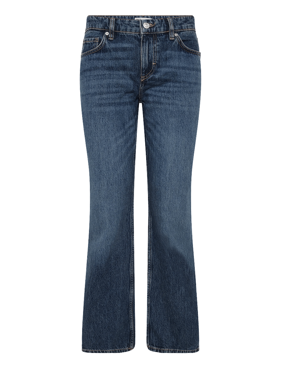 Mango - Low-rise flared jeans - utsvängda jeans - open blue - 1