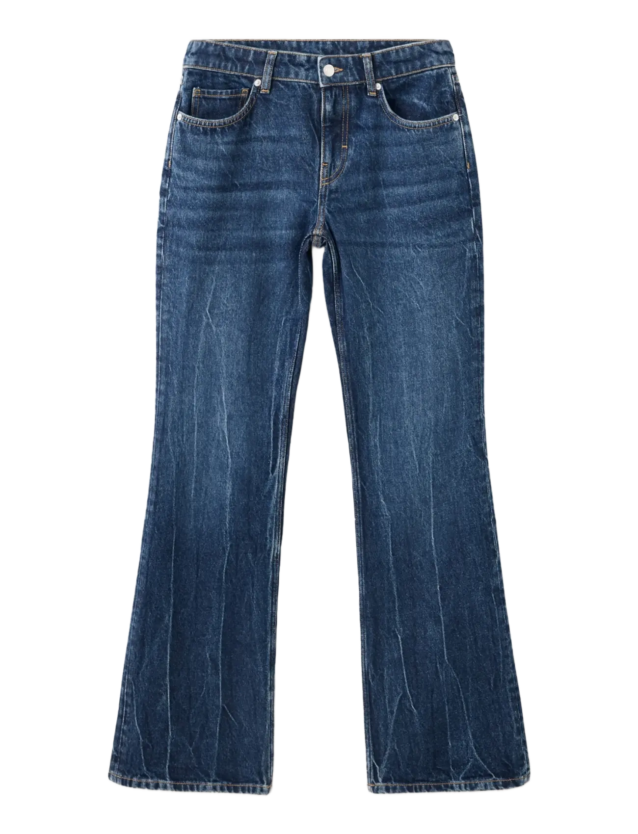 Mango - Low-rise flared jeans - utsvängda jeans - open blue - 1
