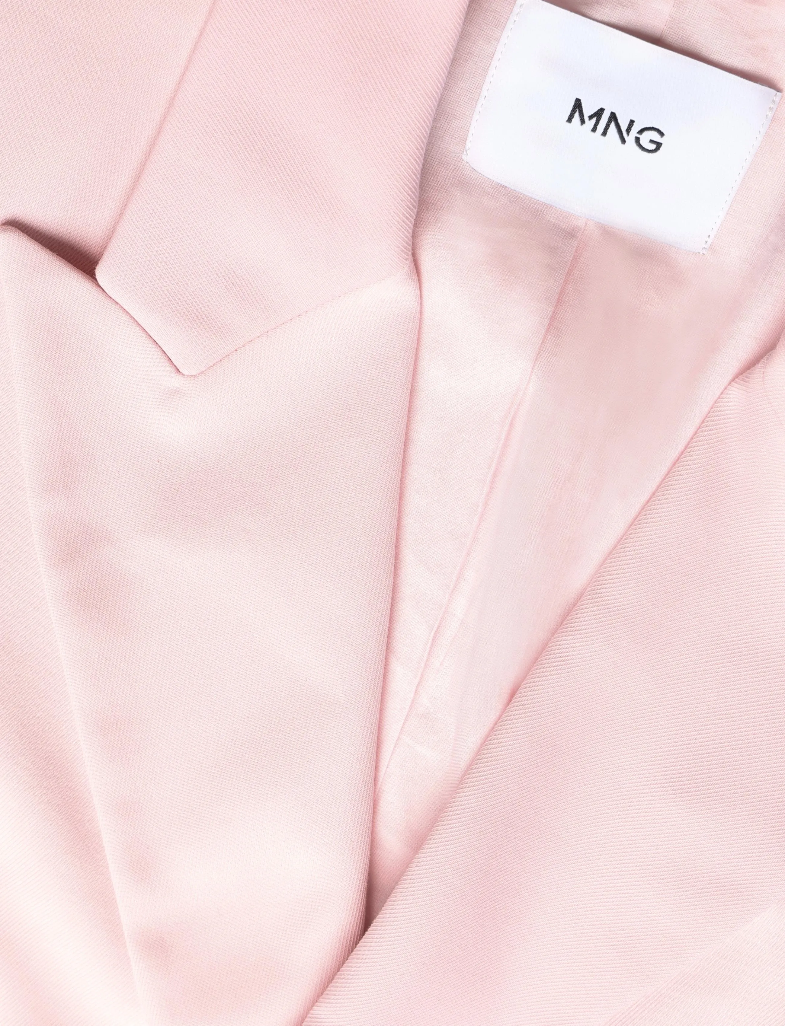 Mango - Double-breasted cotton blend suit blazer - dubbelknäppta kavajer - lt-pastel pink - 4