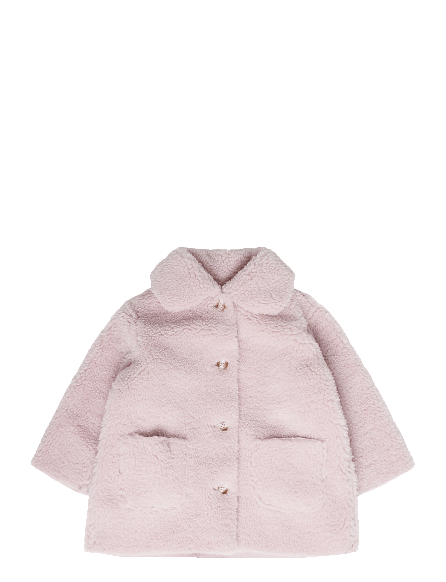 Mango - Reversible shearling coat - rockar & kappor - pink - 1