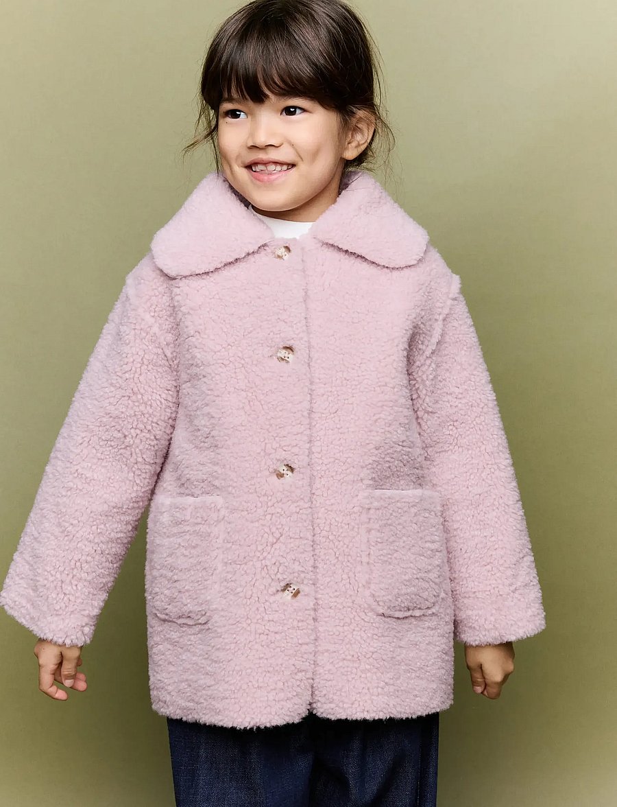 Mango - Reversible shearling coat - rockar & kappor - pink - 0
