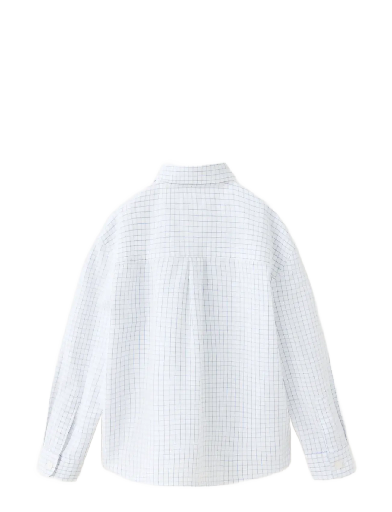 Mango - Check cotton shirt - white - 1
