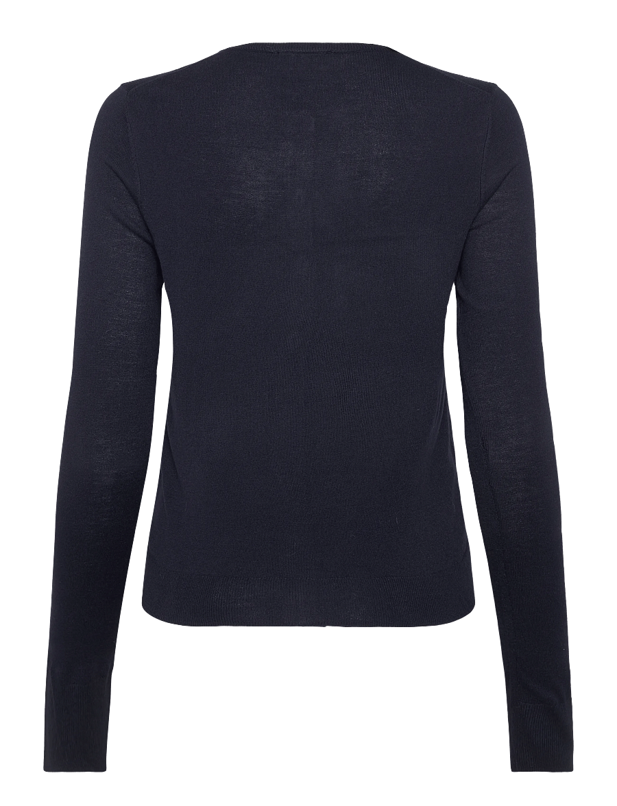 Mango - Knitted button cardigan - cardigans - navy - 1