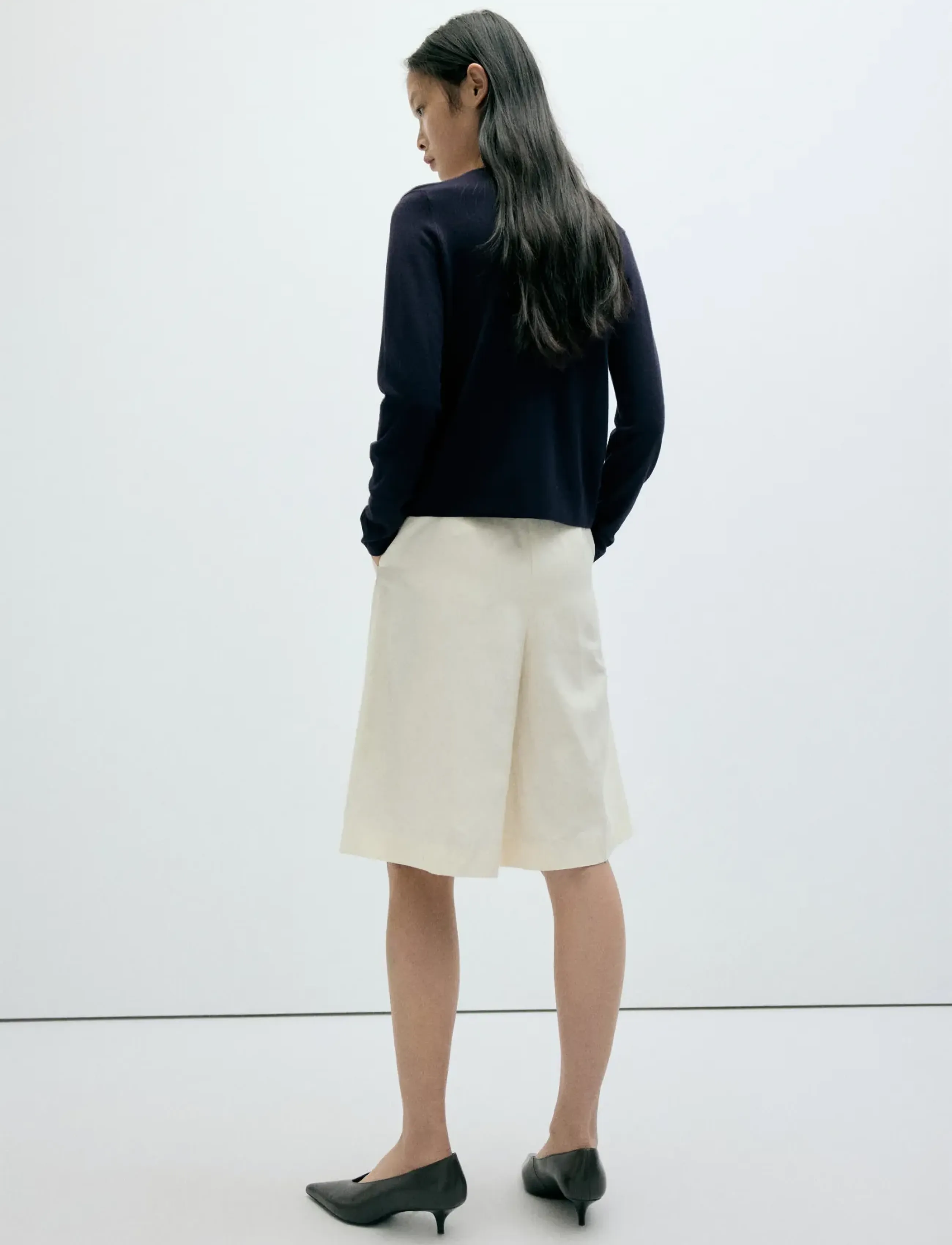 Mango - Knitted button cardigan - koftor - navy - 3