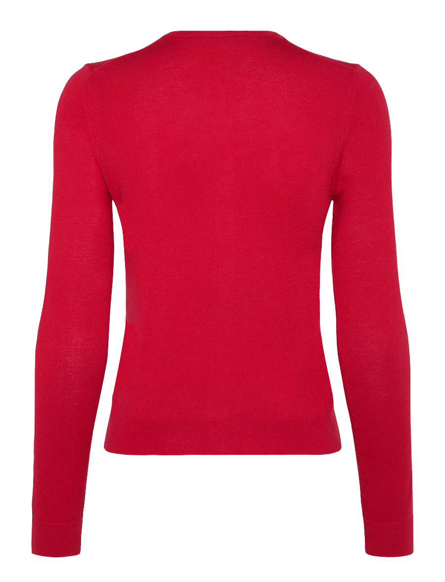 Mango - Knitted button cardigan - cardigans - red - 1