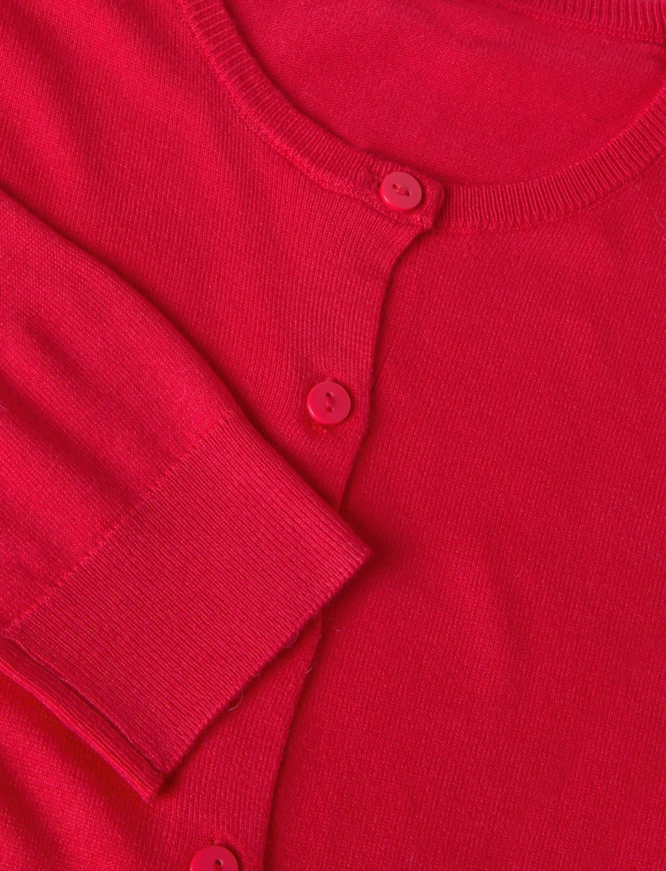 Mango - Knitted button cardigan - cardigans - red - 2