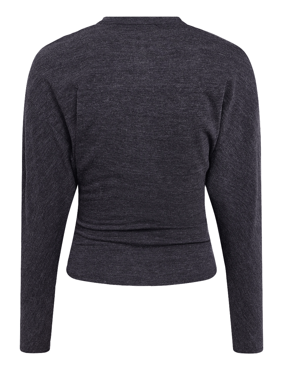 Mango - Buttoned knit sweater - stickade tröjor - grey - 2