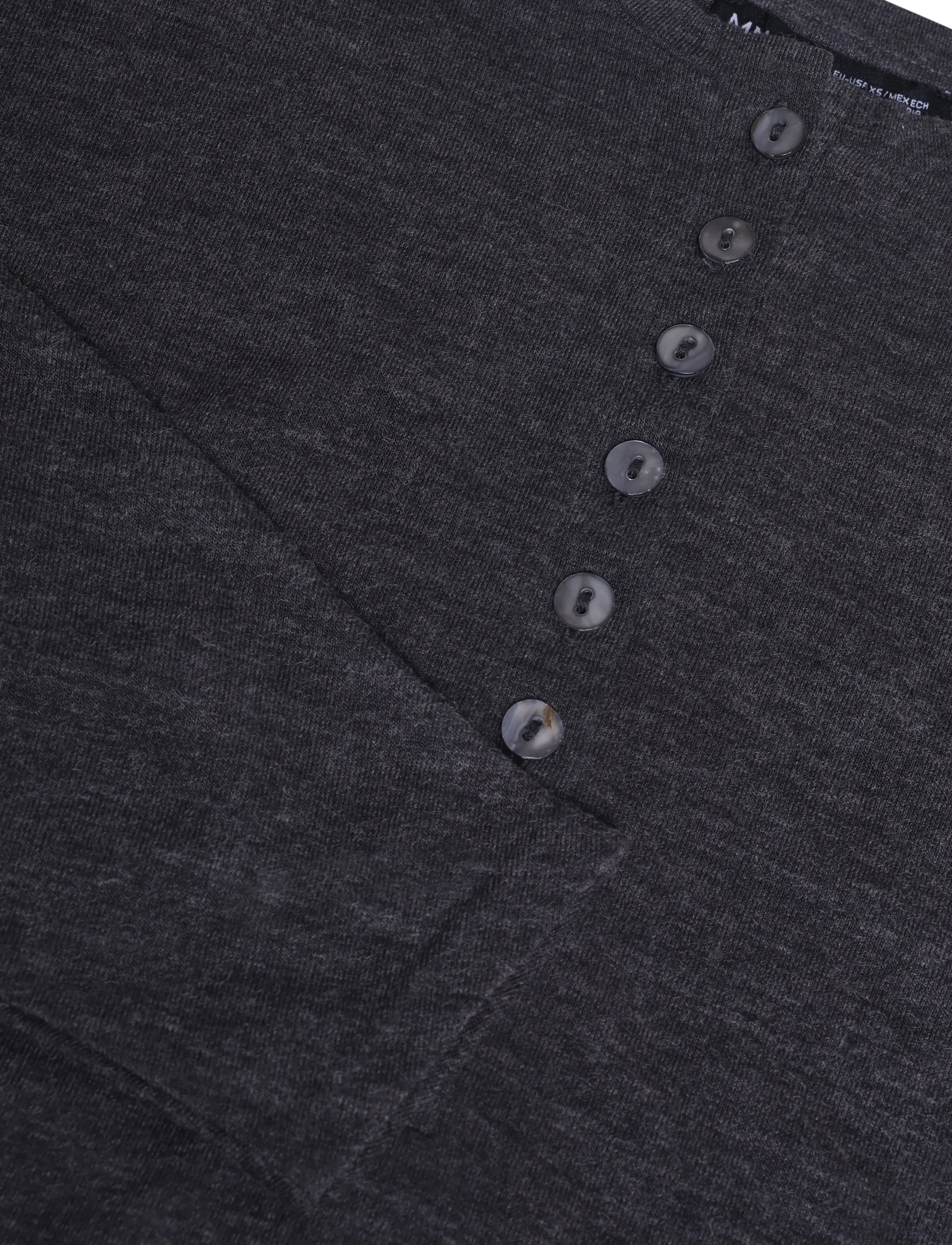 Mango - Buttoned knit sweater - stickade tröjor - grey - 4