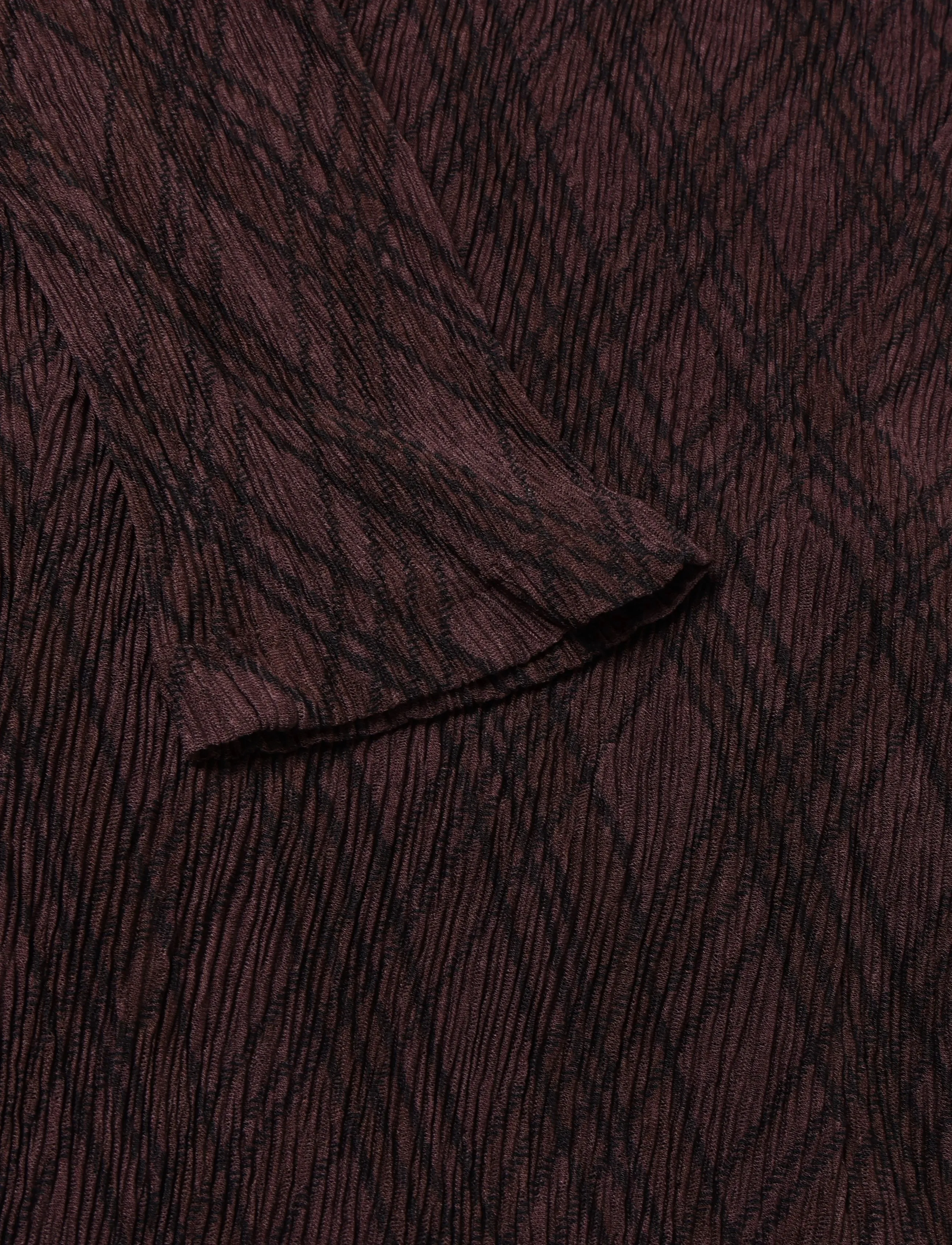 Mango - Long-sleeved checked dress - brown - 3