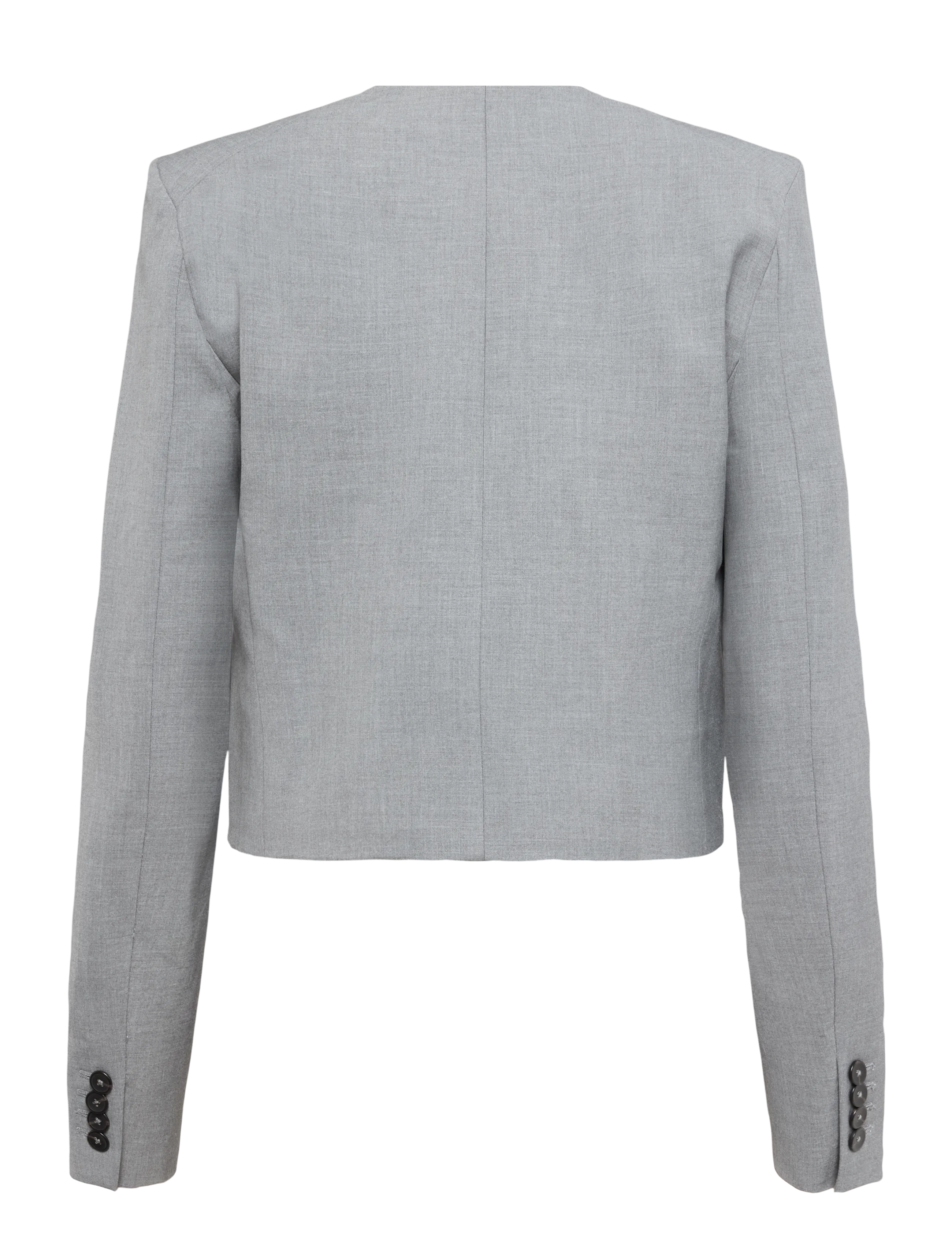 Mango - Straight jacket with flap pockets - korta kavajer - grey - 1
