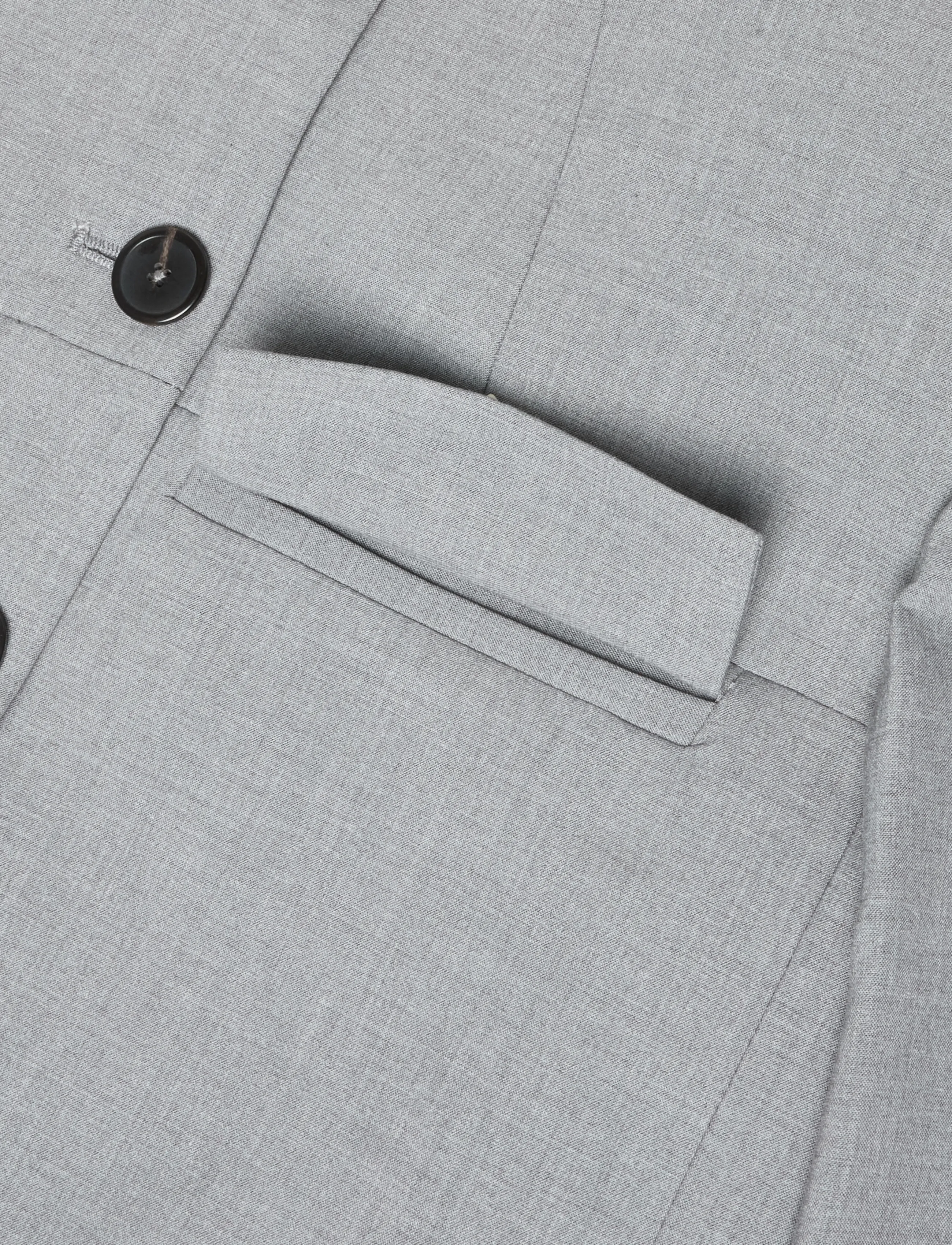Mango - Straight jacket with flap pockets - korta kavajer - grey - 3