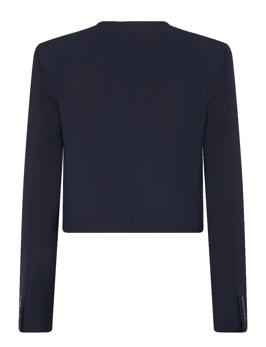Mango - Straight jacket with flap pockets - korta kavajer - navy - 1