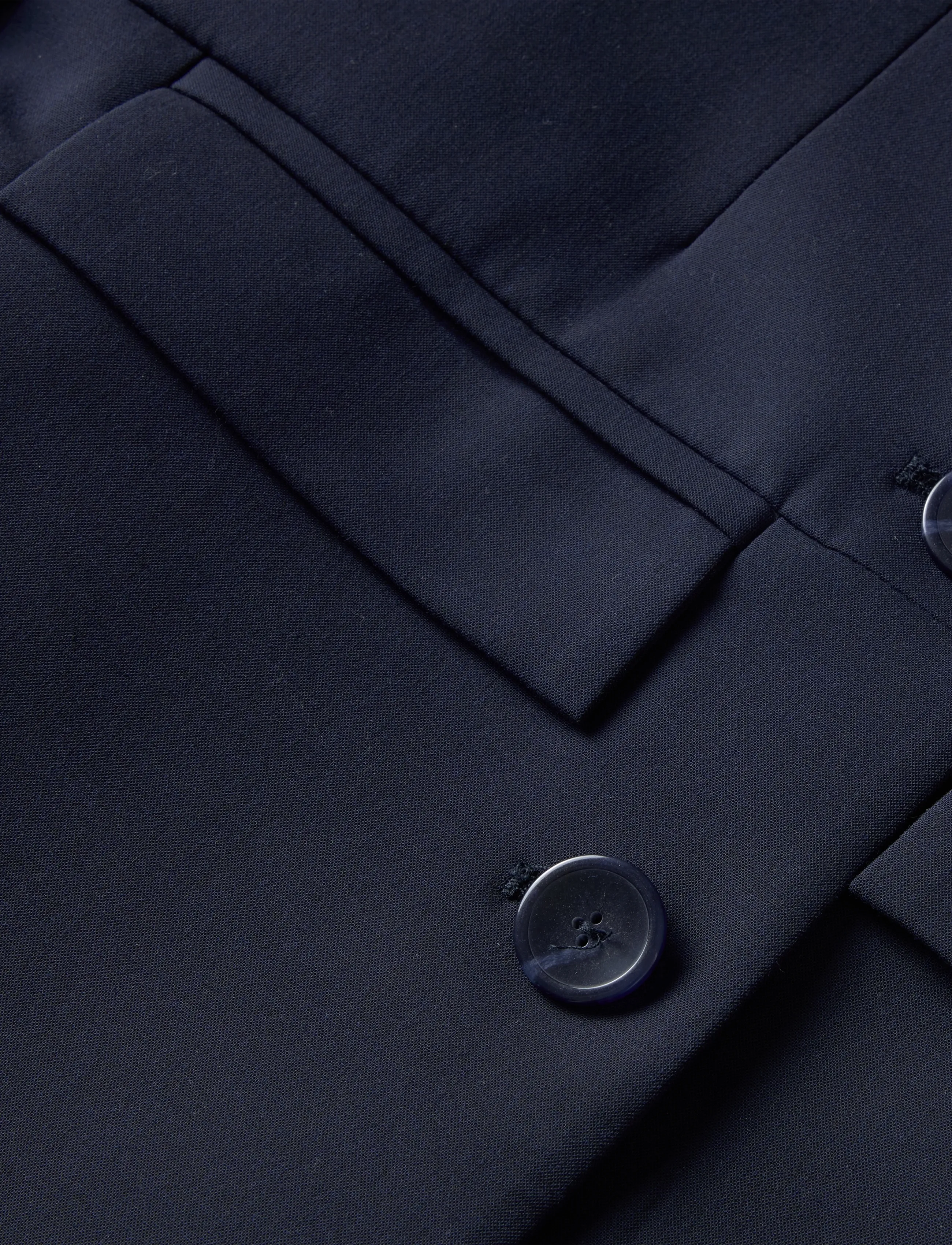 Mango - Straight jacket with flap pockets - korta kavajer - navy - 3