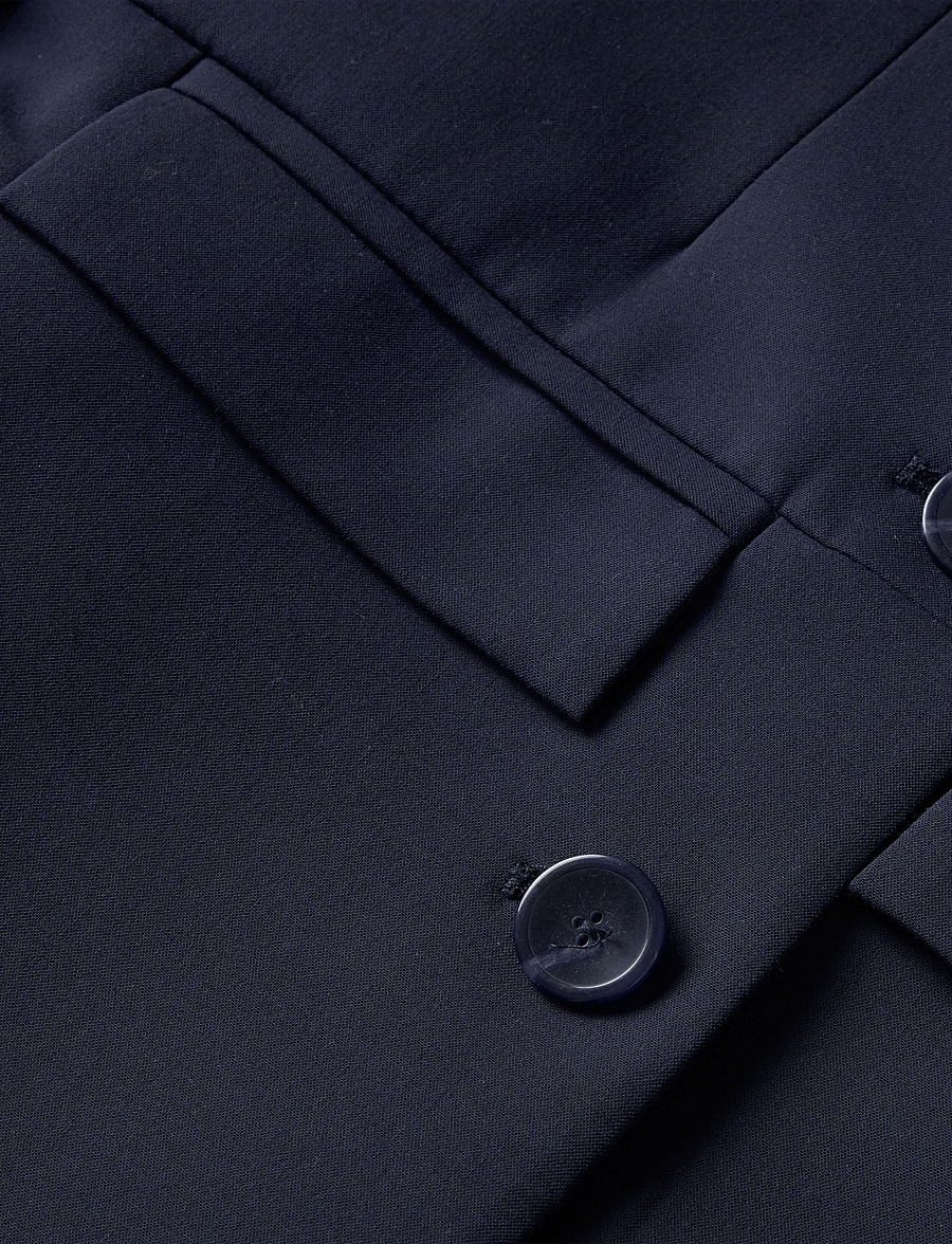 Mango - Straight jacket with flap pockets - korta kavajer - navy - 3