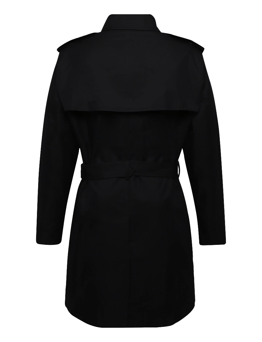 Mango - Water-repellent belted trench coat - tunna rockar - black - 1