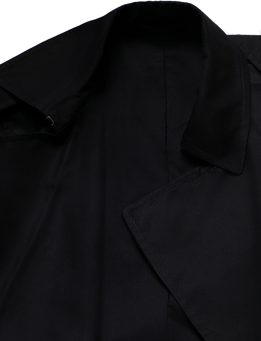 Mango - Water-repellent belted trench coat - tunna rockar - black - 2