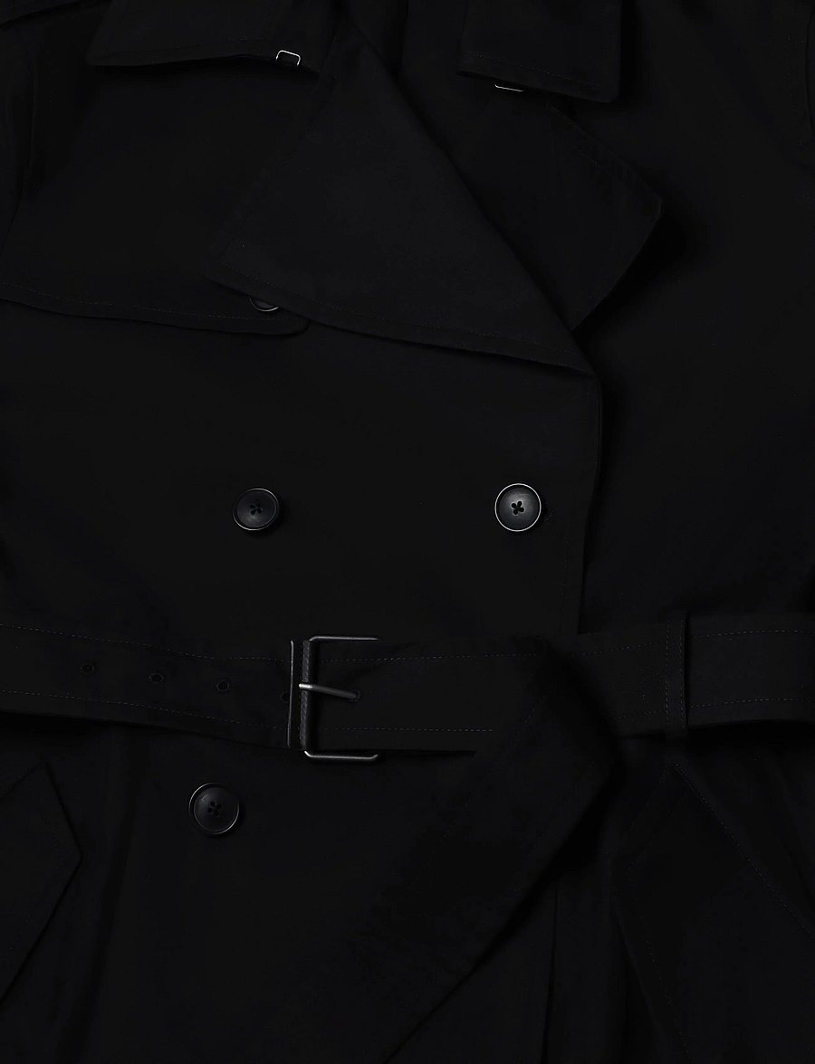 Mango - Water-repellent belted trench coat - tunna rockar - black - 3