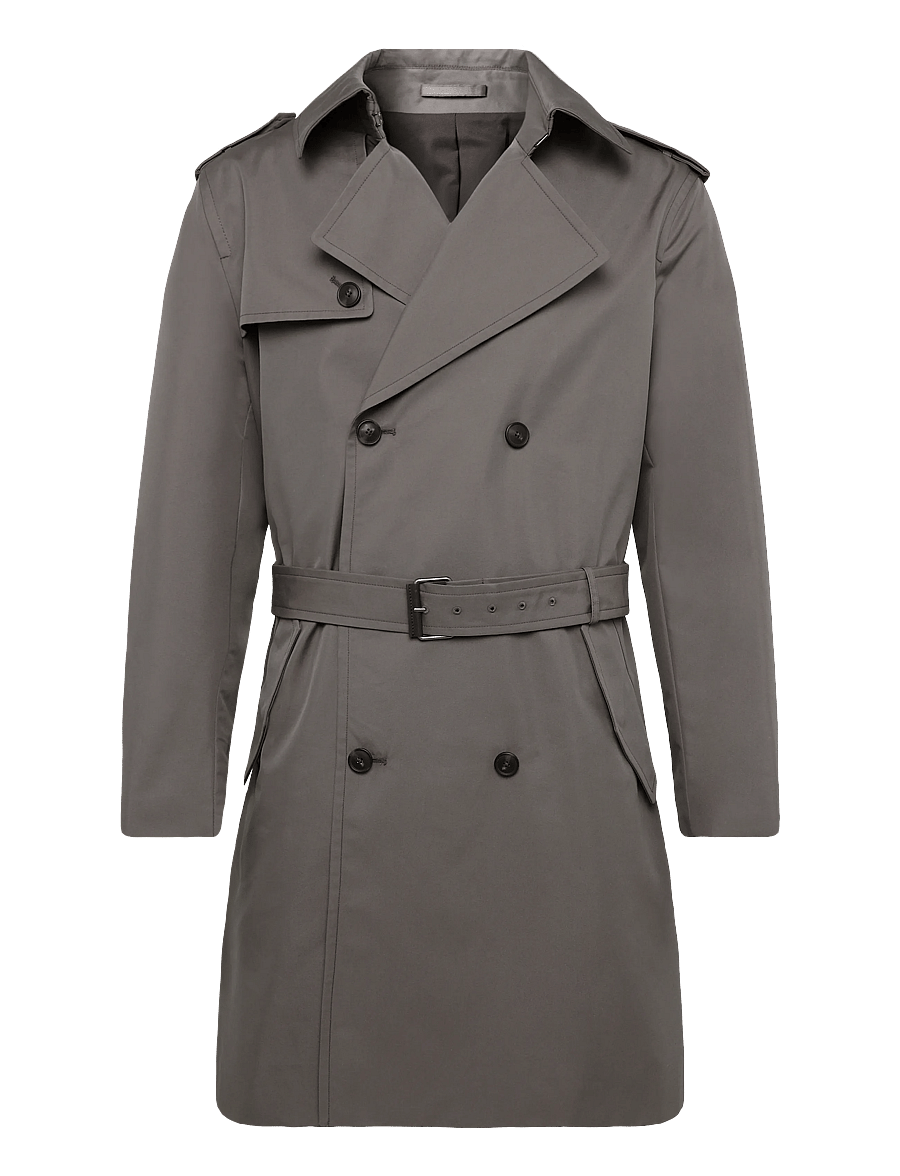 Mango - Water-repellent belted trench coat - tunna rockar - medium grey - 1