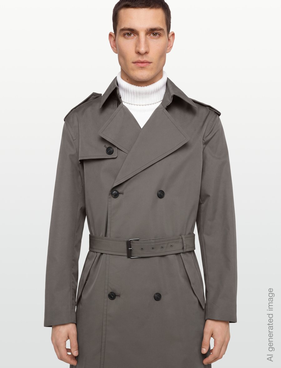Mango - Water-repellent belted trench coat - tunna rockar - medium grey - 3