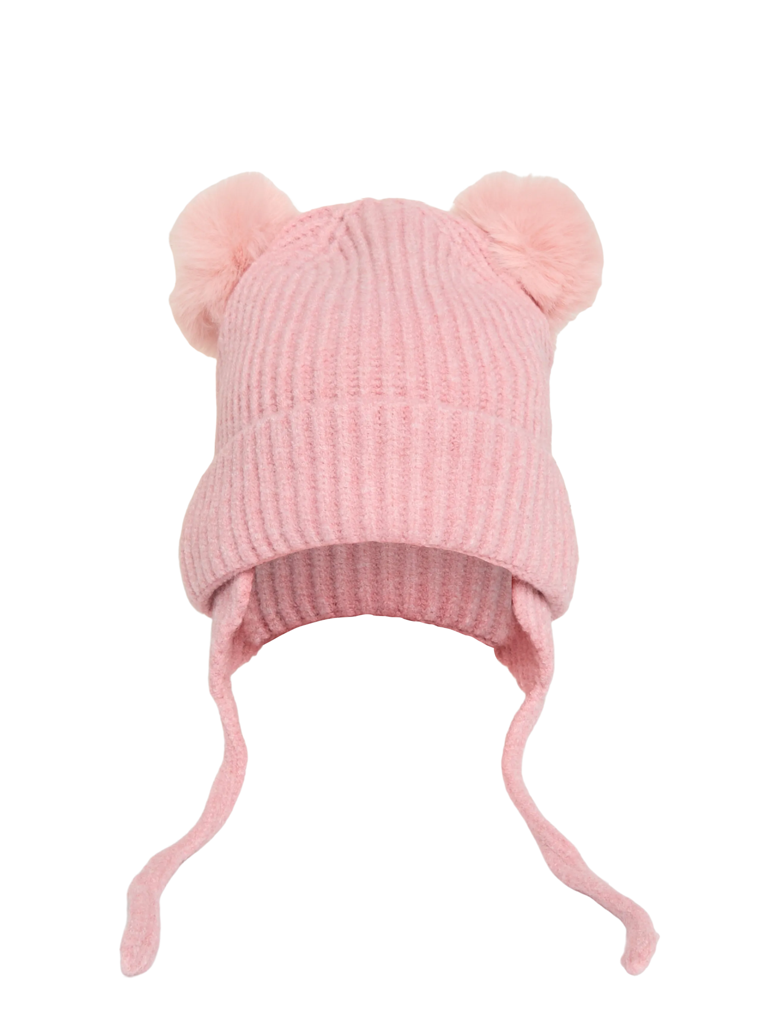 Mango Pom-pom knitted hat - Babyhuer - LT-PASTEL PINK / pink/rose