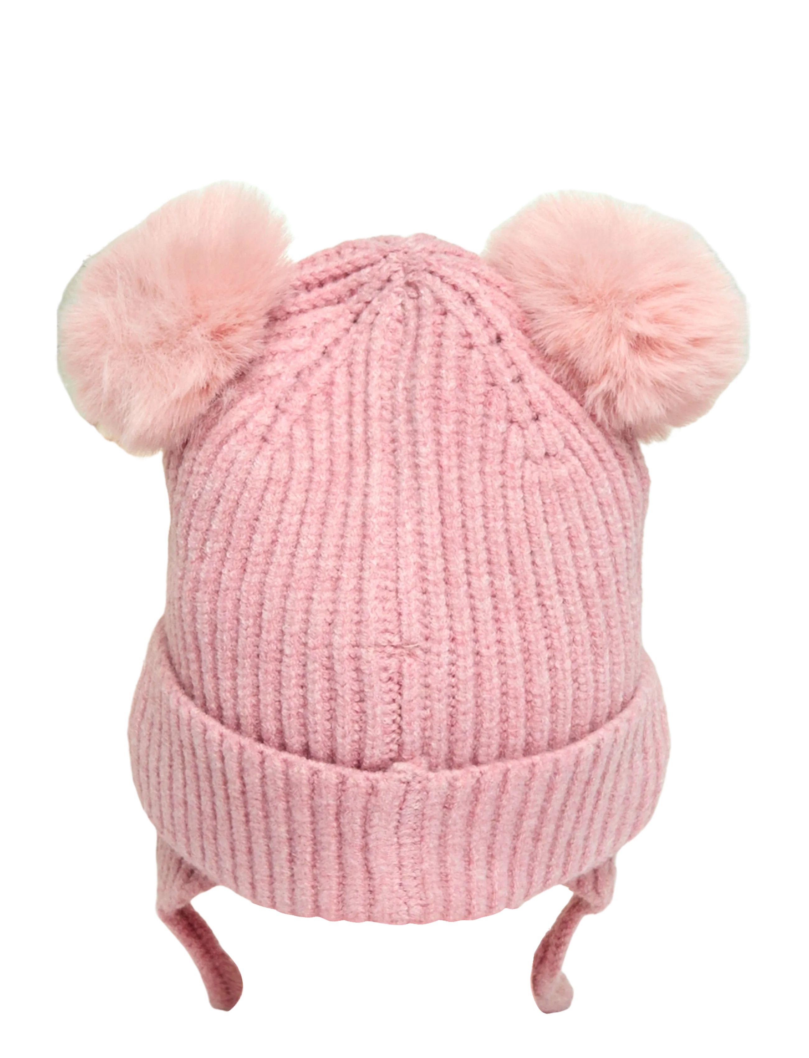 Mango - Pom-pom knitted hat - babyhuer - lt-pastel pink - 1