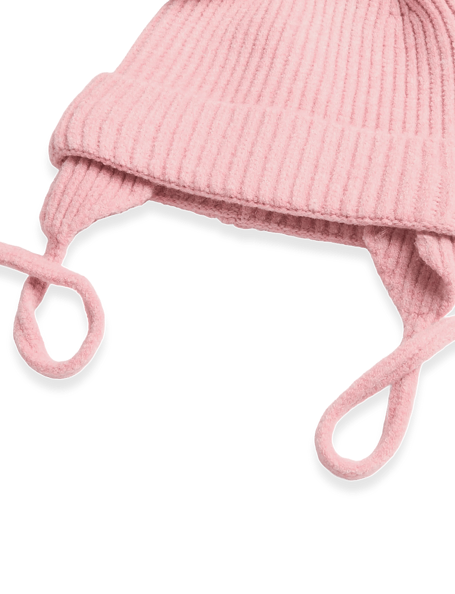 Mango - Pom-pom knitted hat - babyhuer - lt-pastel pink - 2