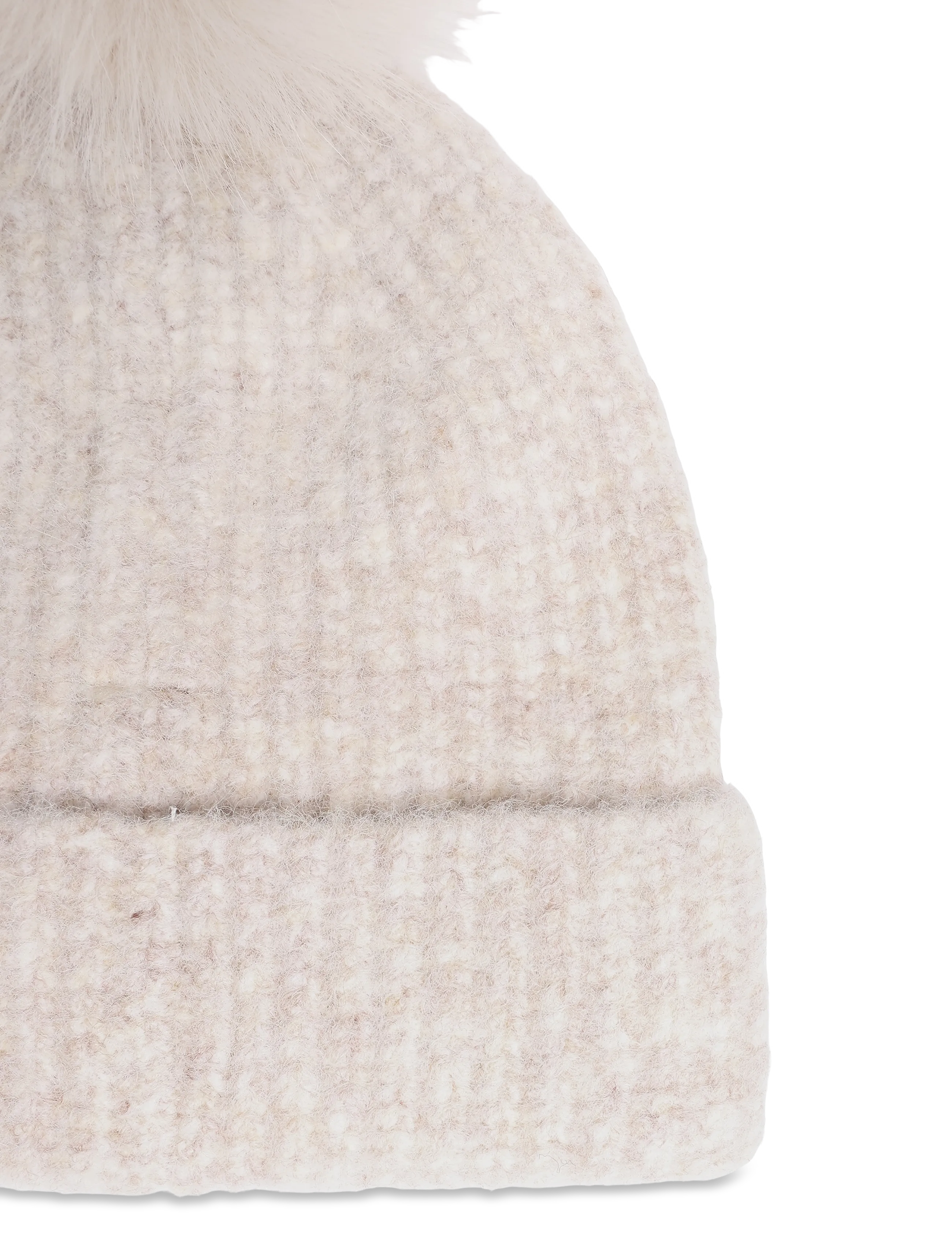 Mango - Pom pom cable-knit beanie - vintermössor - lt pastel brown - 2