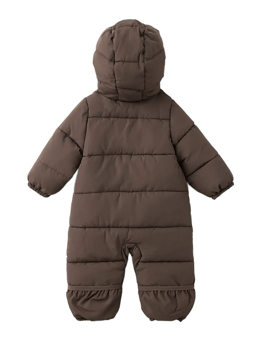 Mango - Quilted zip-up jumper - termooveraller - dark brown - 1