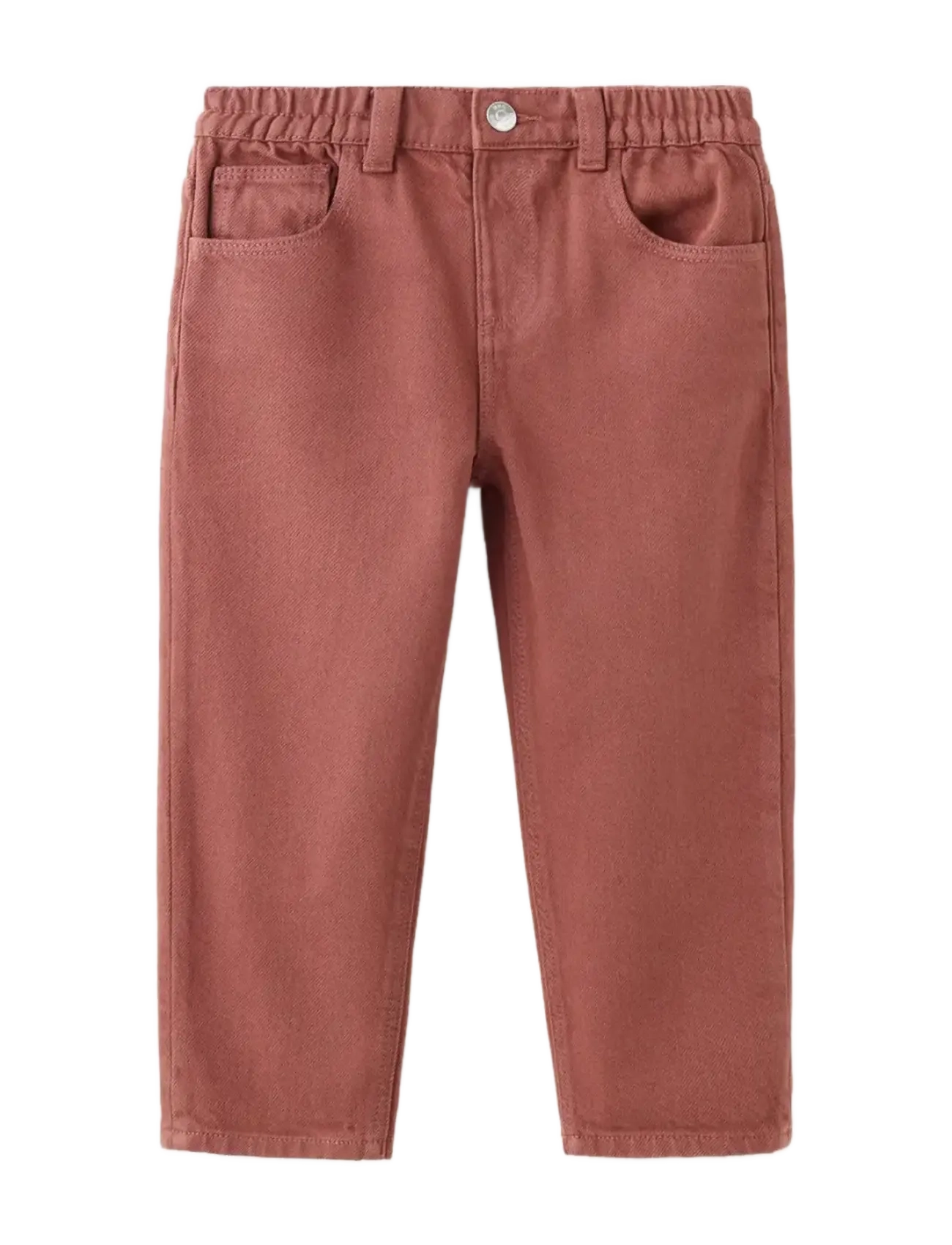 Mango - Drawstring waist jeans - dark red - 1