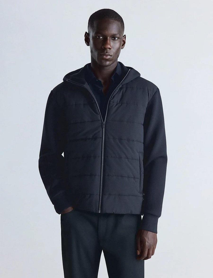 Mango - Thermolite® padded jacket - höstjackor - navy - 0