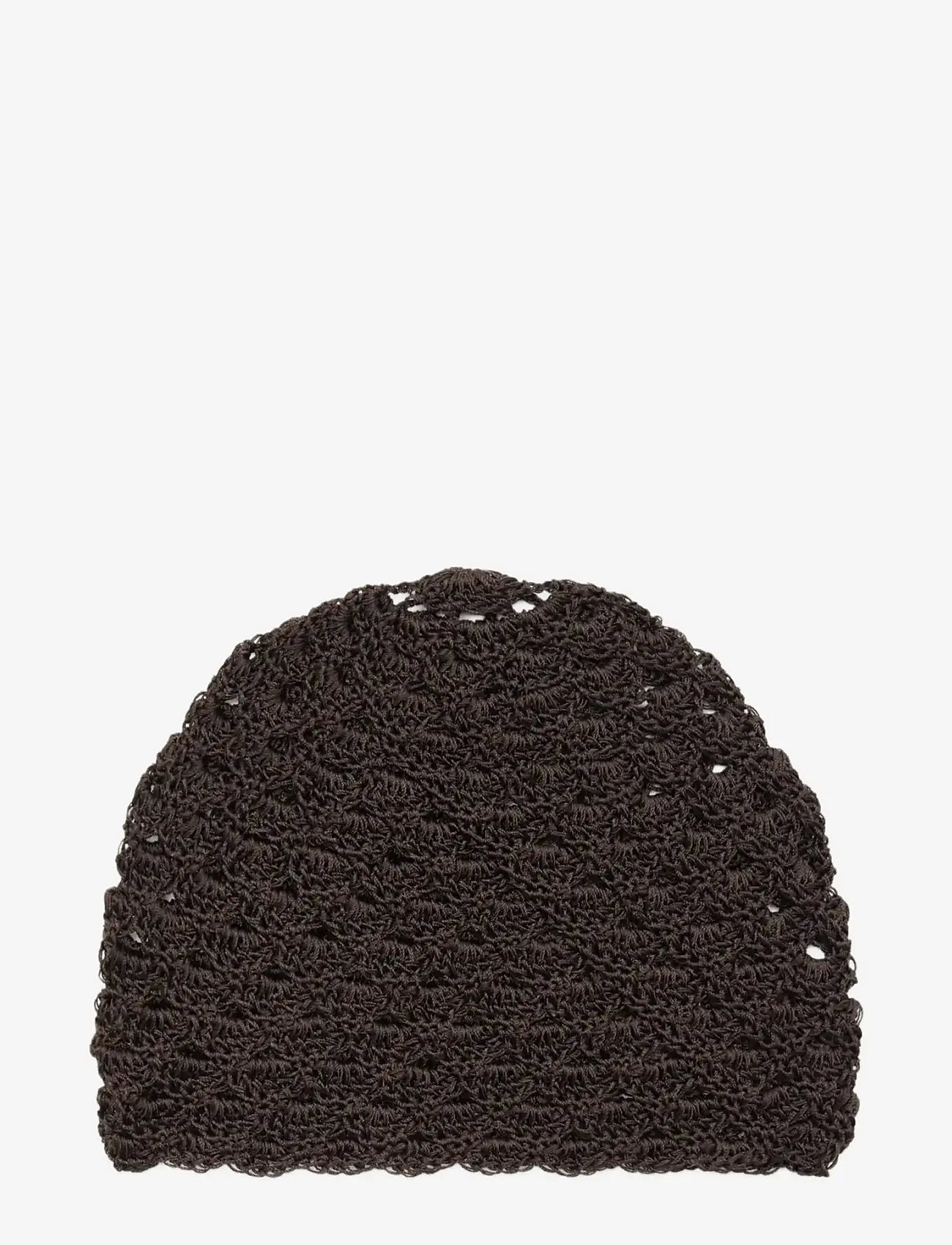 Mango - Crochet hat - hatte - dark brown - 0