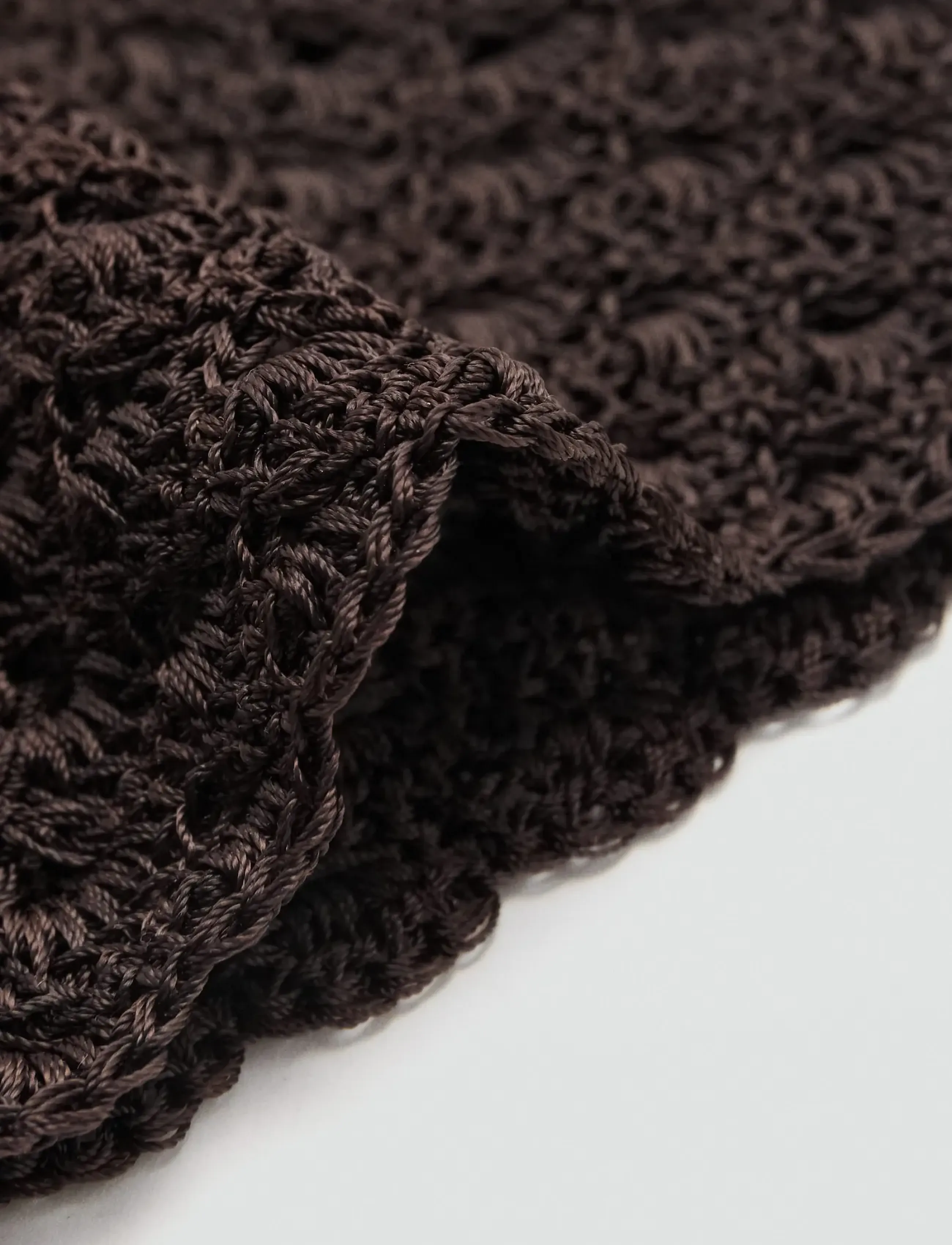 Mango - Crochet hat - hüte - dark brown - 1
