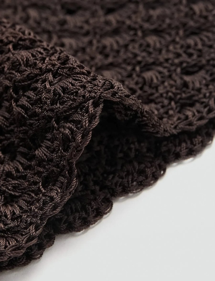 Mango - Crochet hat - hüte - dark brown - 1