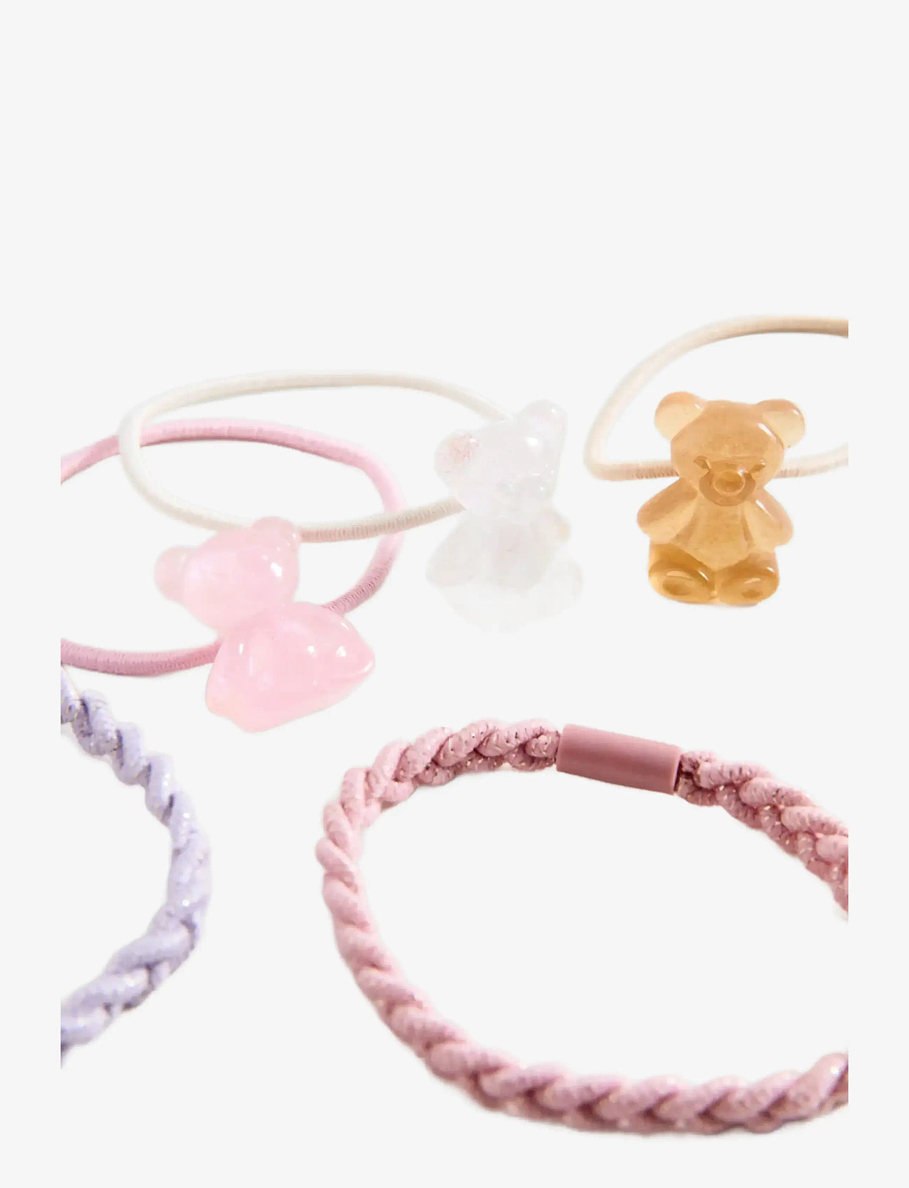 Mango - Pack 6 hair ties - hårband - lt pastel brown - 1