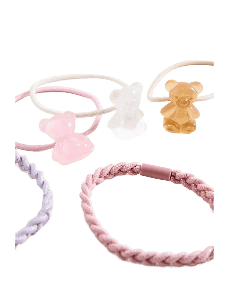 Mango - Pack 6 hair ties - hårband - lt pastel brown - 1