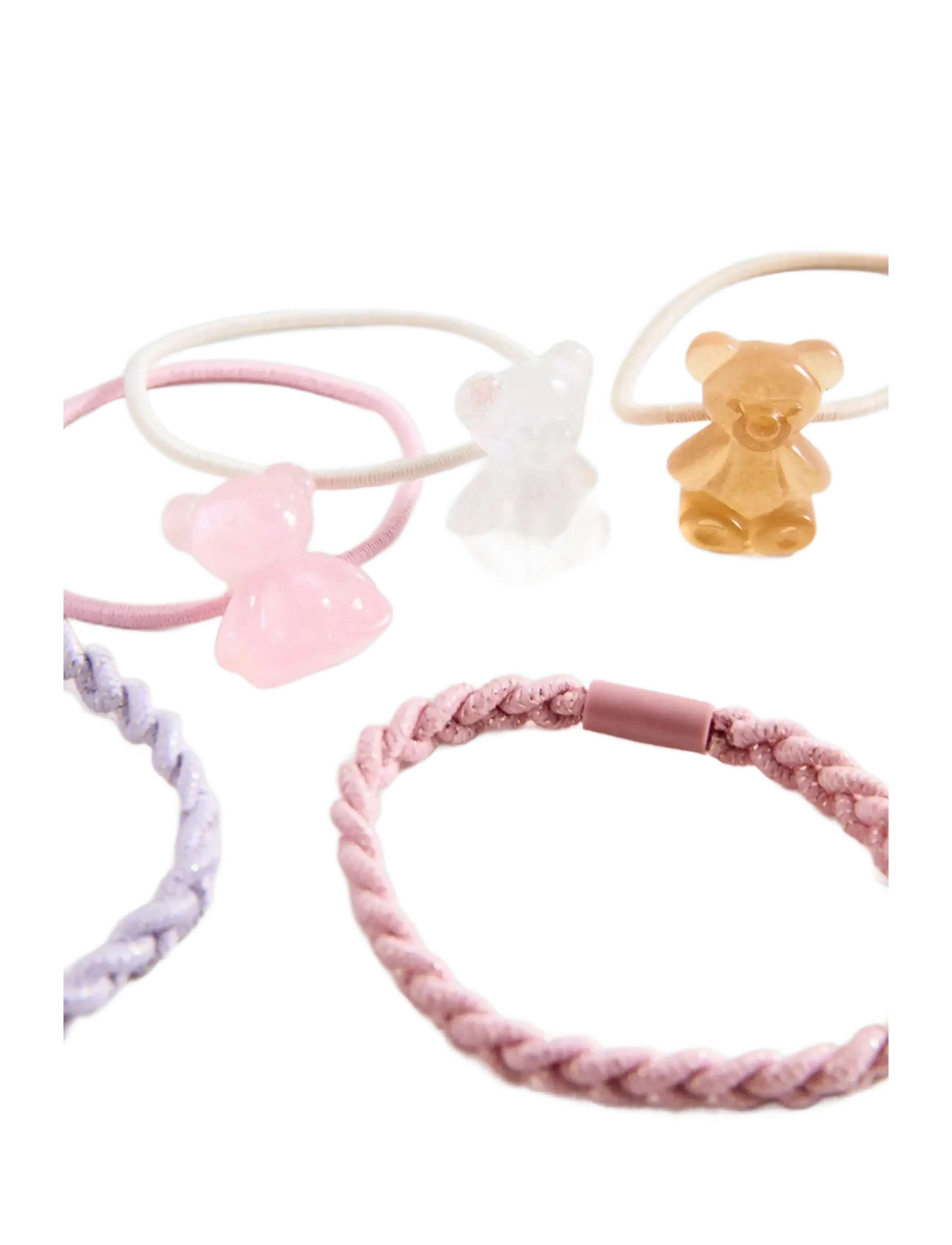Mango - Pack 6 hair ties - hårbånd - lt pastel brown - 1