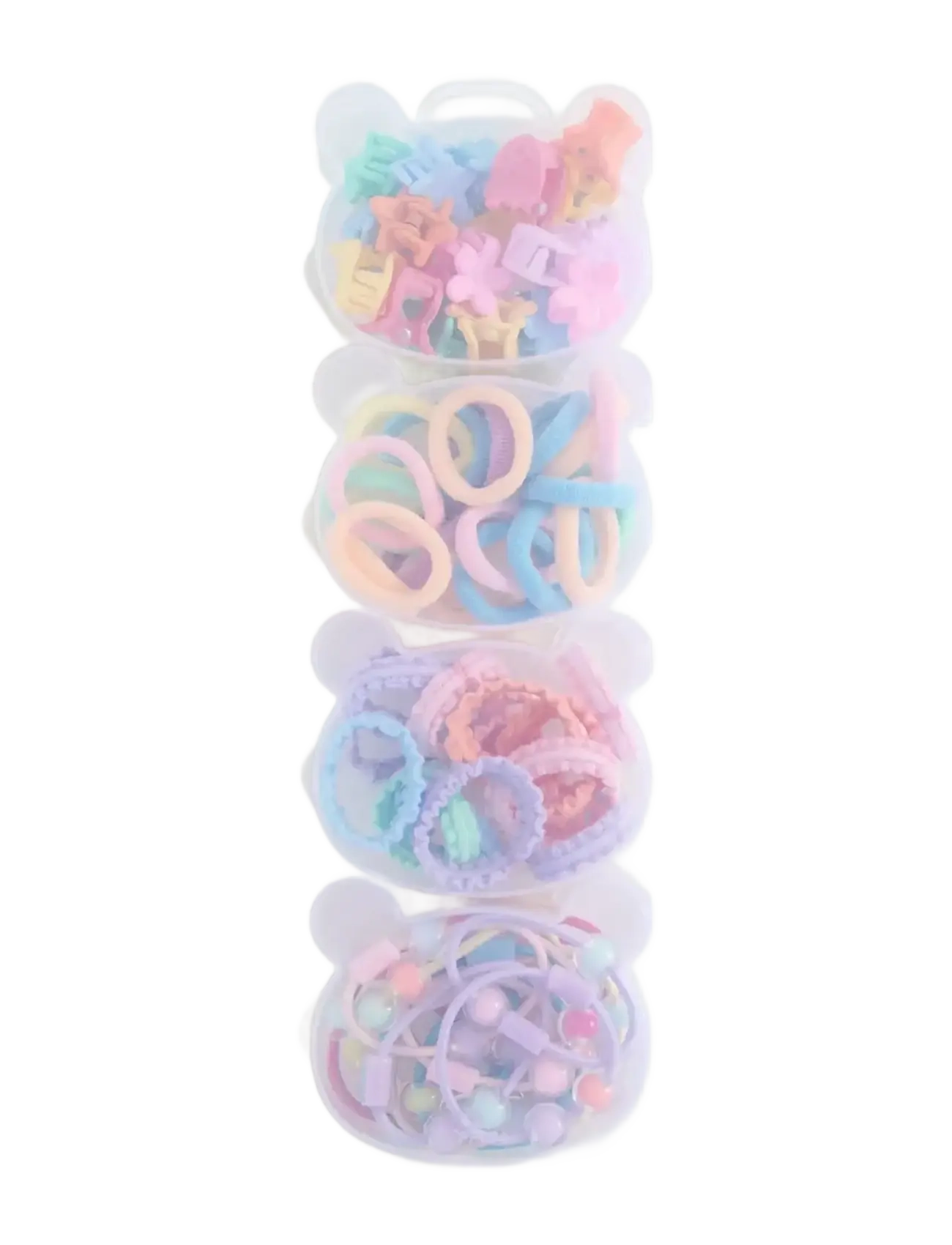 Mango Pack Of Hair Elastics And Clips, One Size, Accessories, Rosa - Band, Kinder