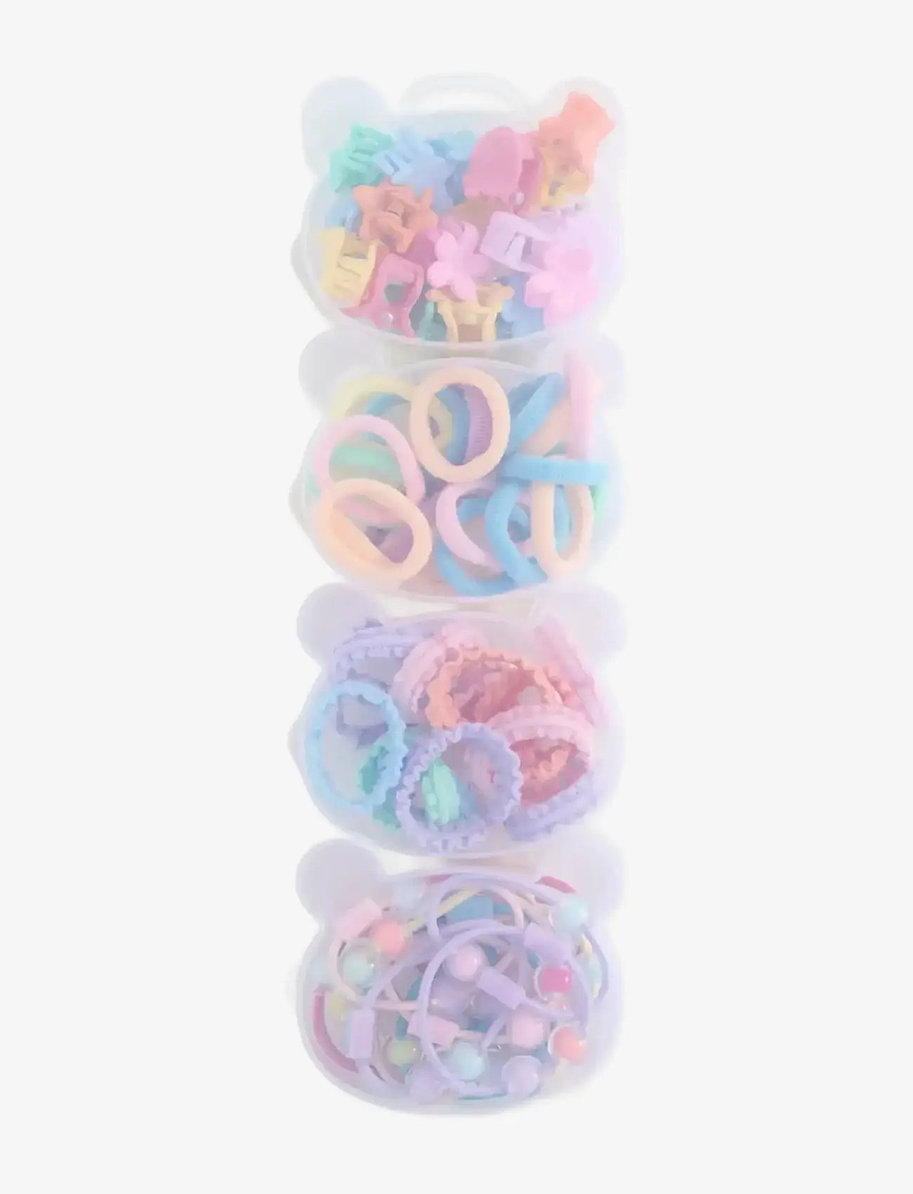 Mango - Pack of hair elastics and clips - hårspænder - pink - 0