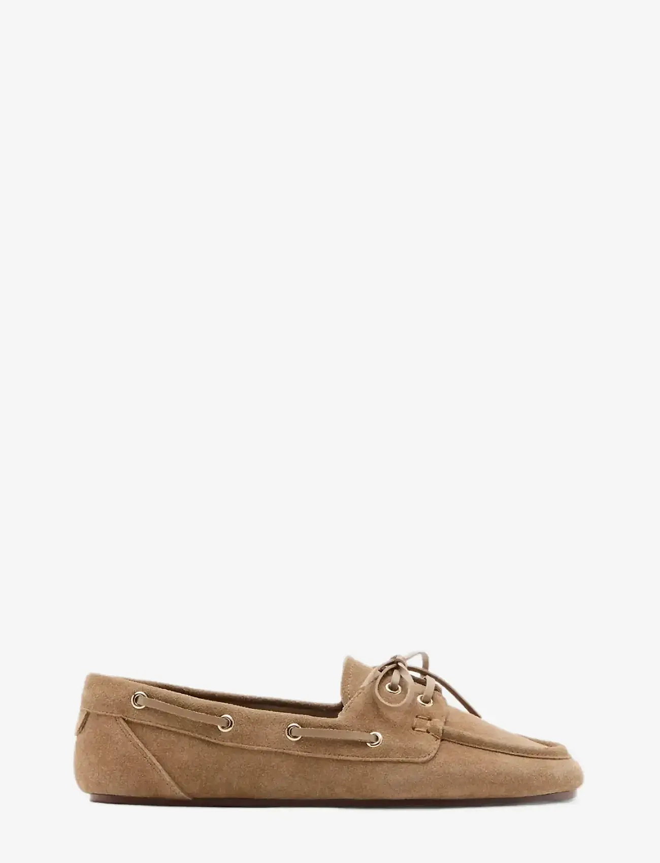 Mango - Suede driving shoes - lt pastel brown - 0