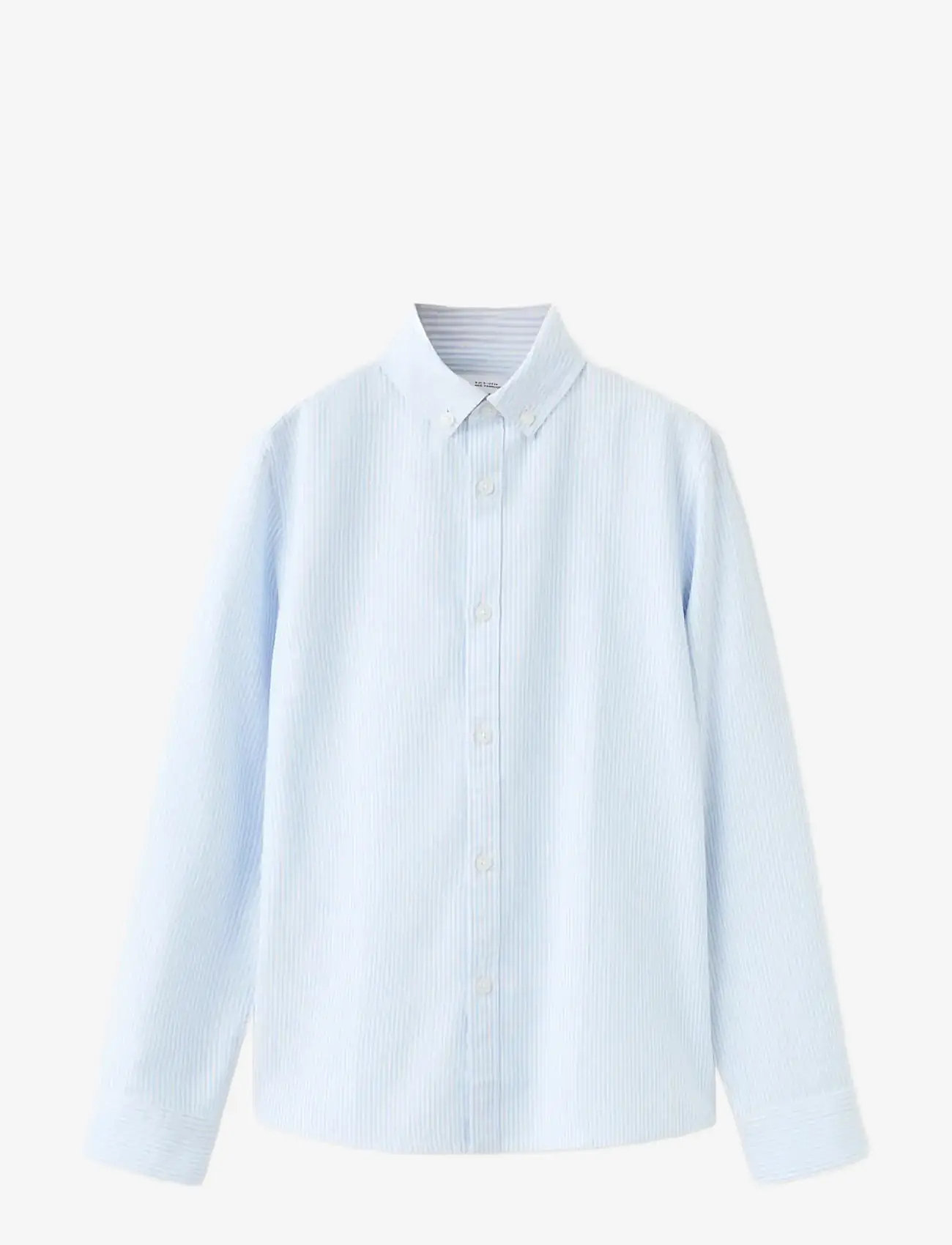 Mango - Striped Oxford shirt - langærmede skjorter - lt-pastel blue - 0