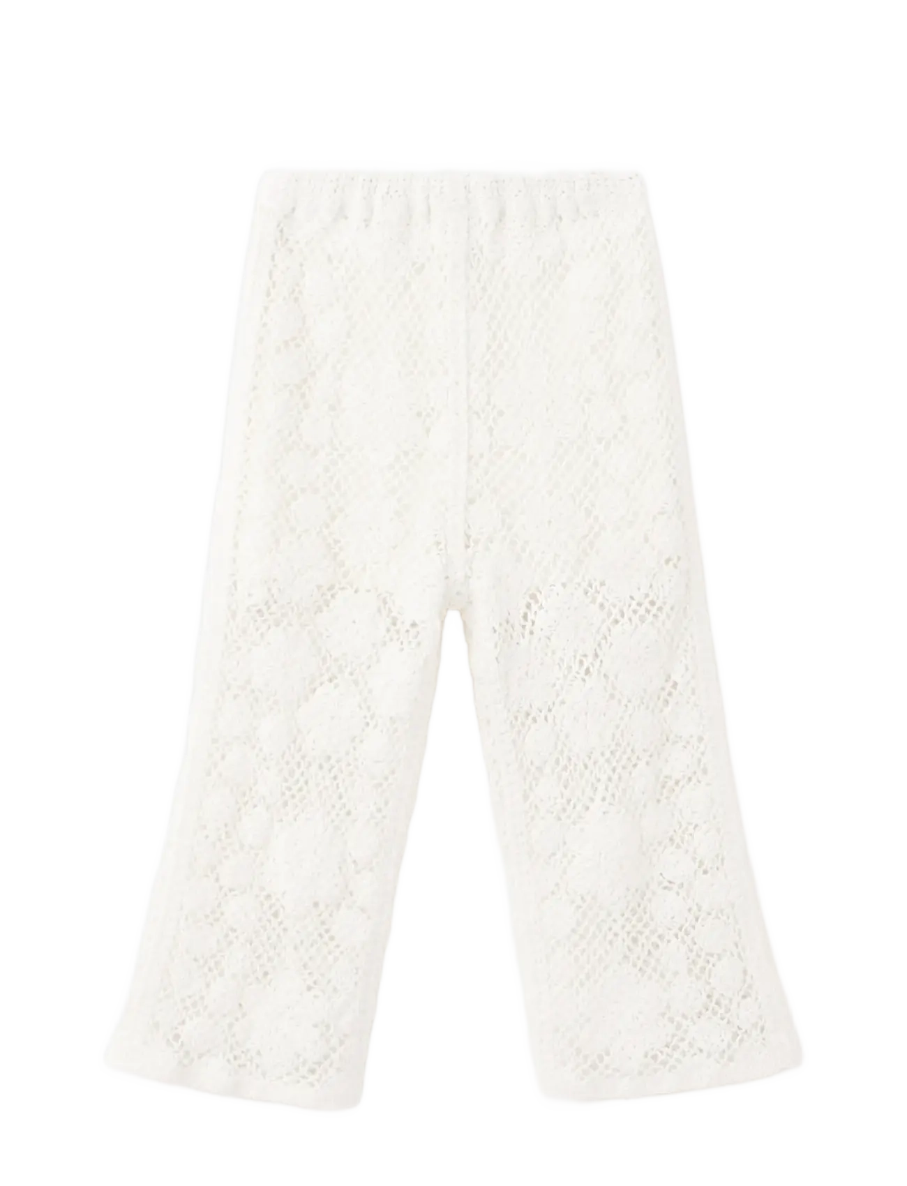 Mango Straight crochet trousers - Baby 0-2 år - LIGHT BEIGE / beige