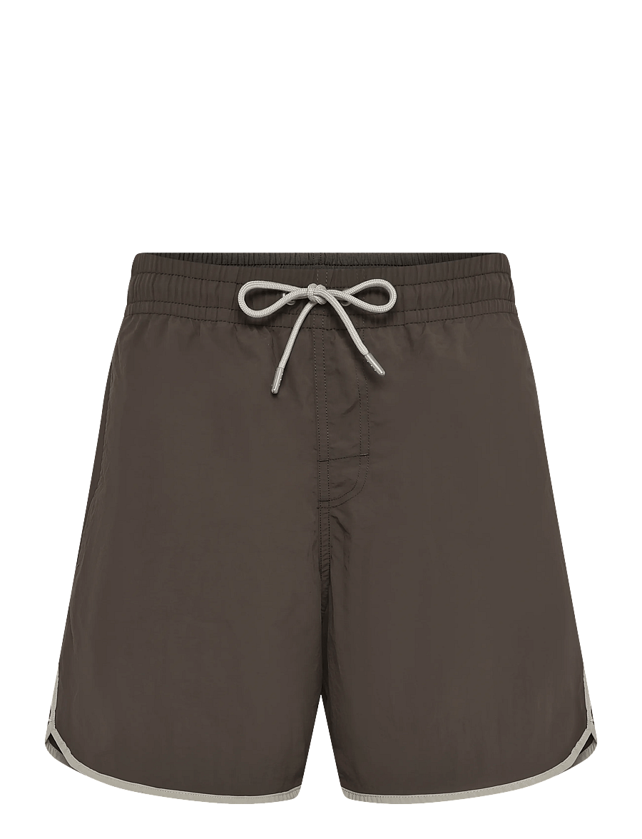 Mango - Basic drawstring swimsuit - badeshortser - brown - 1